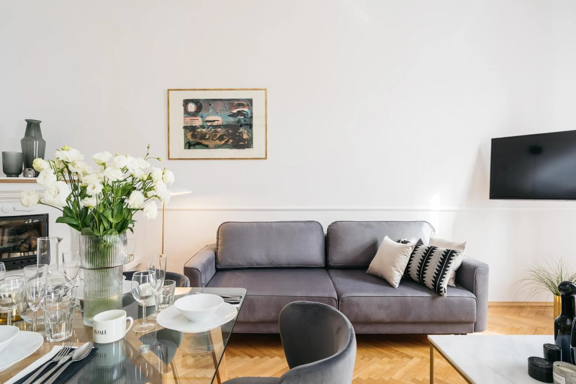 Living room in Luna Apartment - LoftAffair