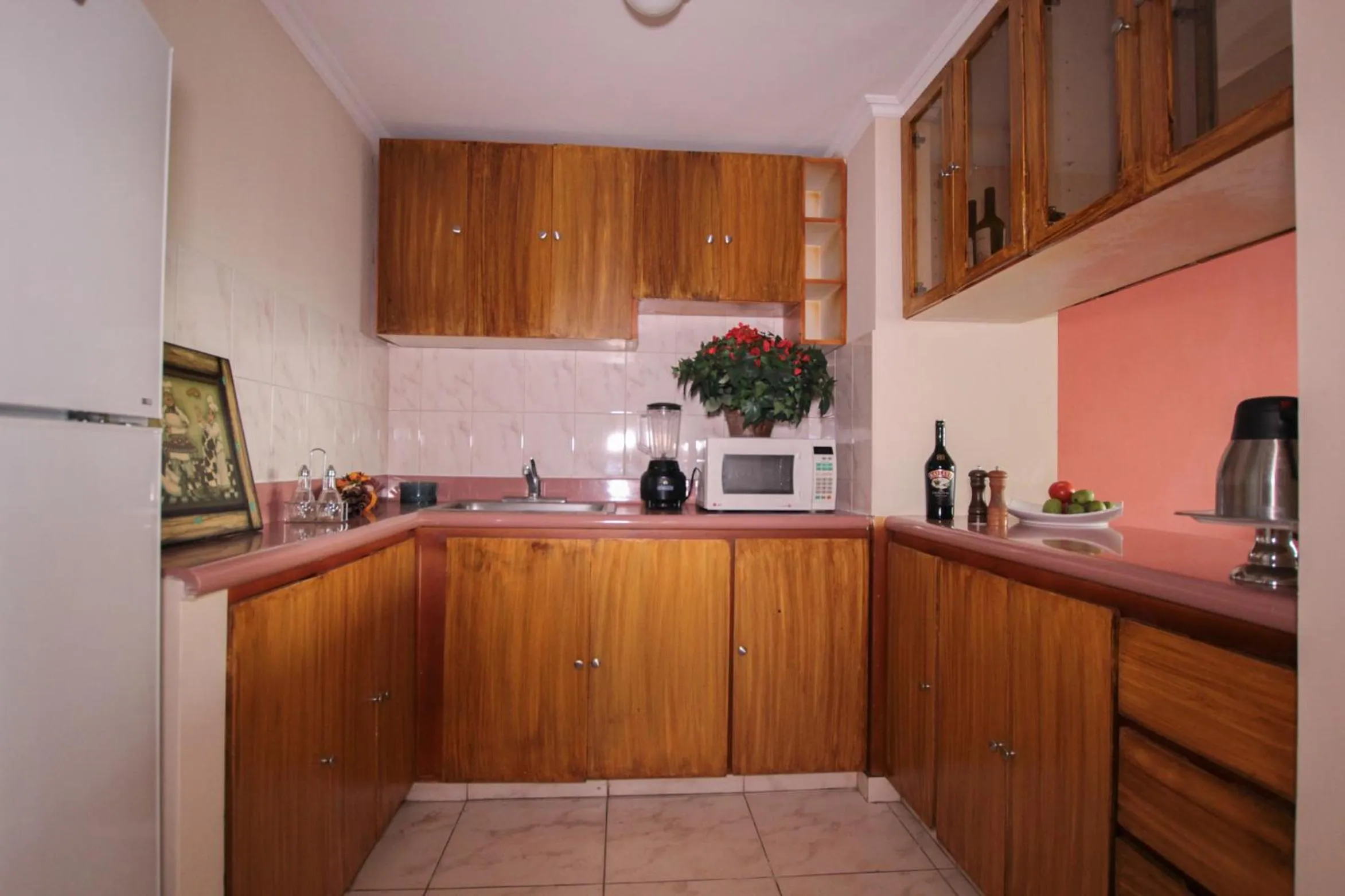 Kitchen or kitchenette in Blue Bay Hotel