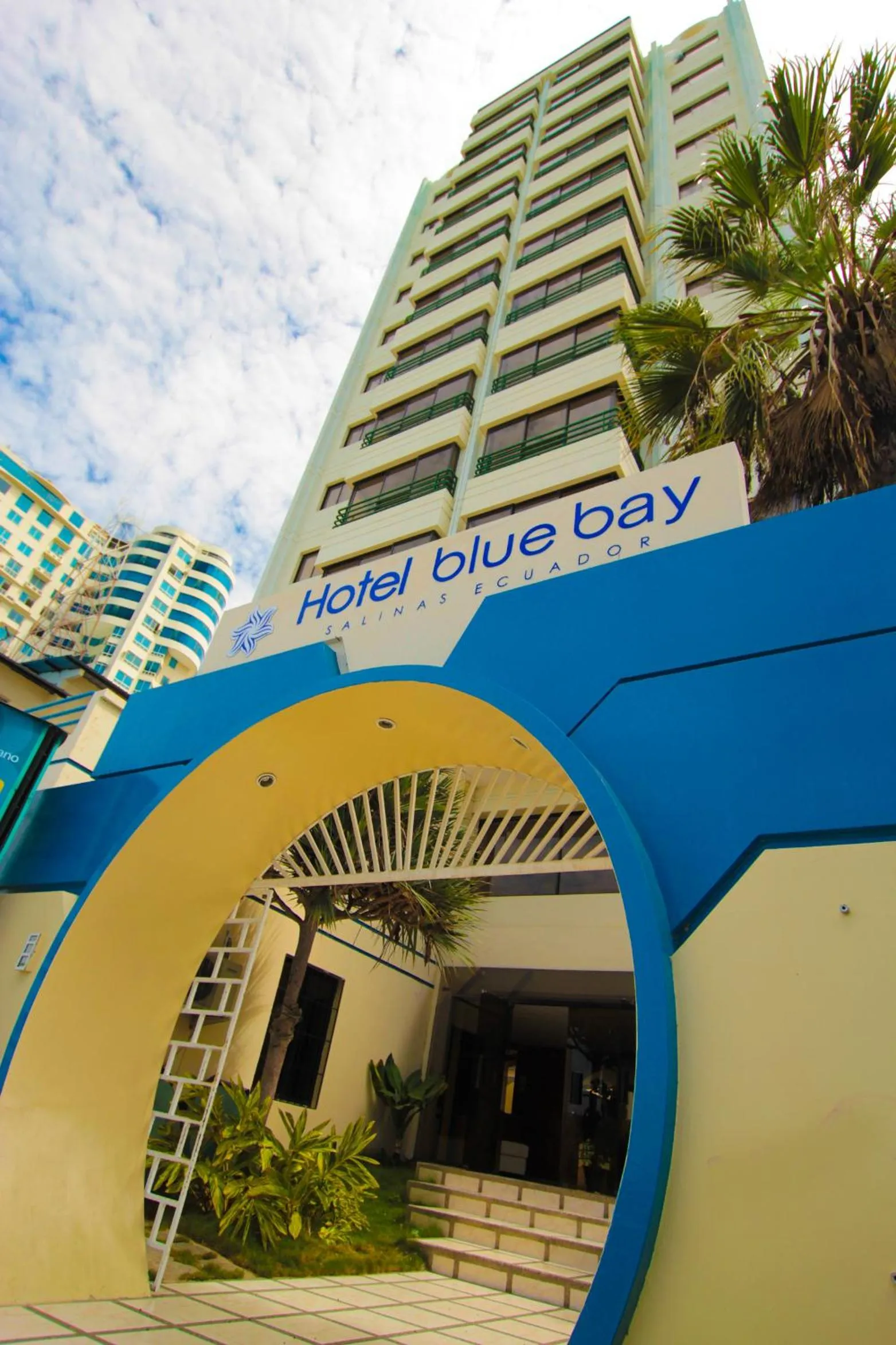 Facade/entrance in Blue Bay Hotel