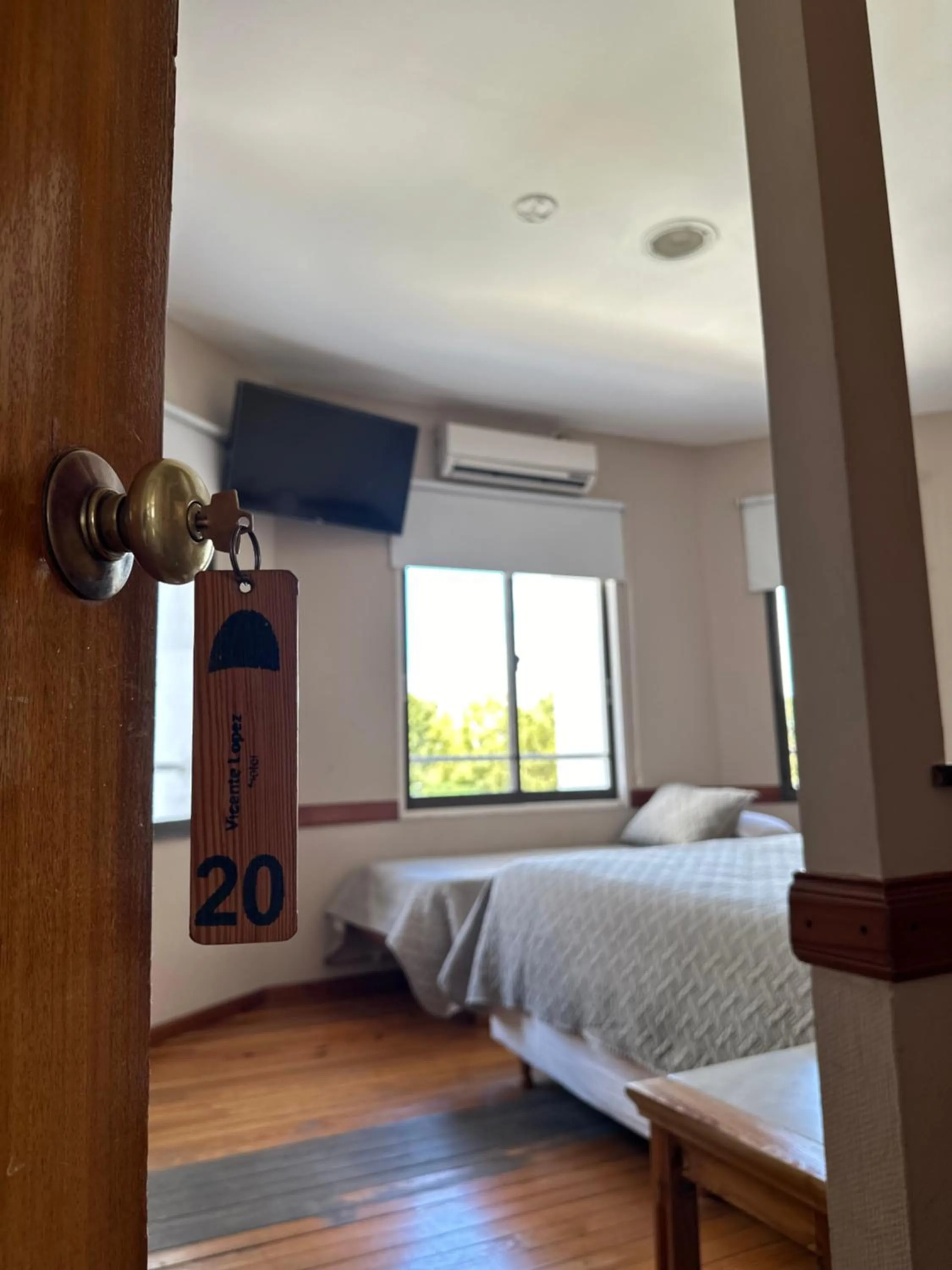 Bed in Hotel Vicente López