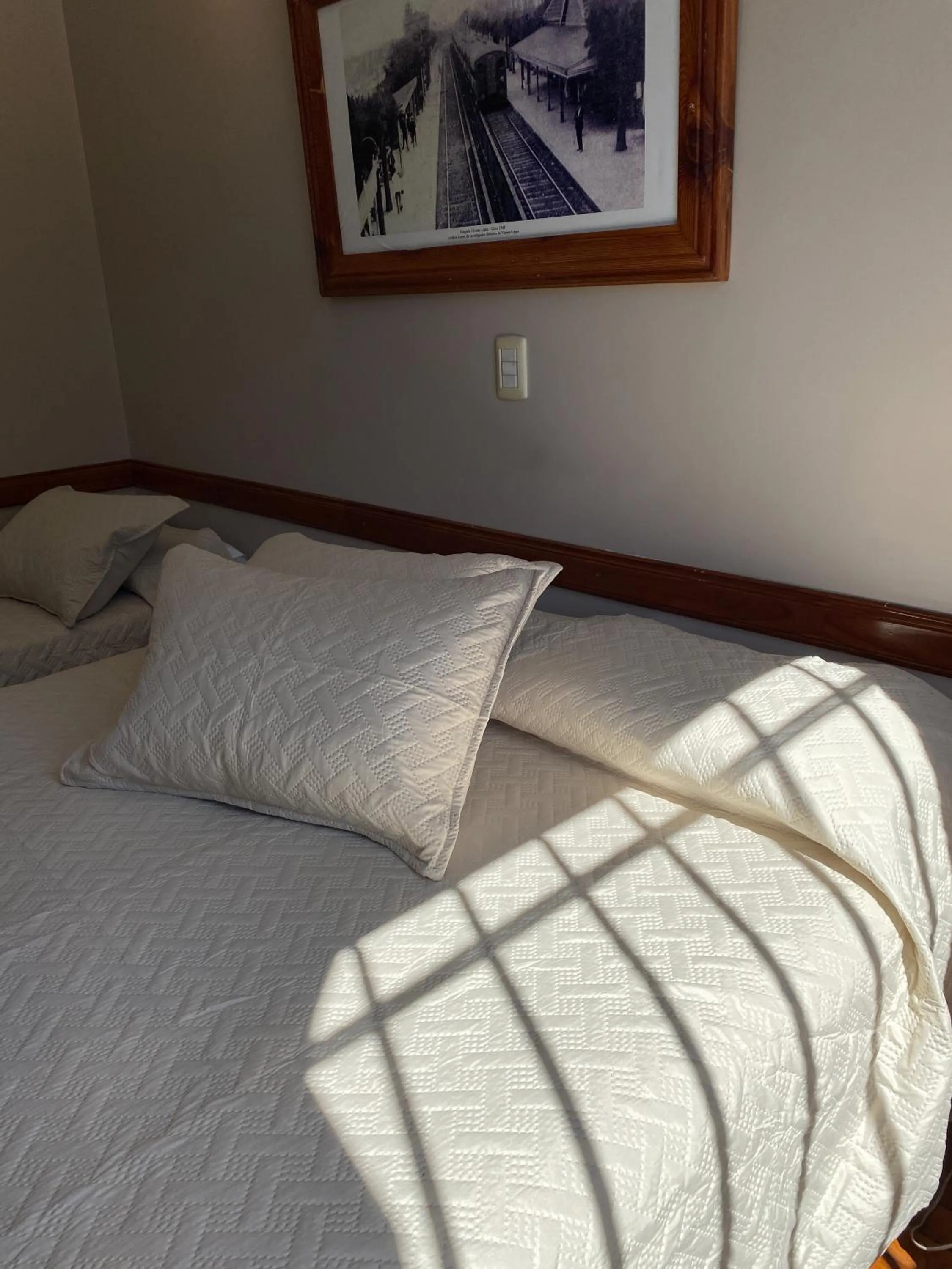 Bed in Hotel Vicente López