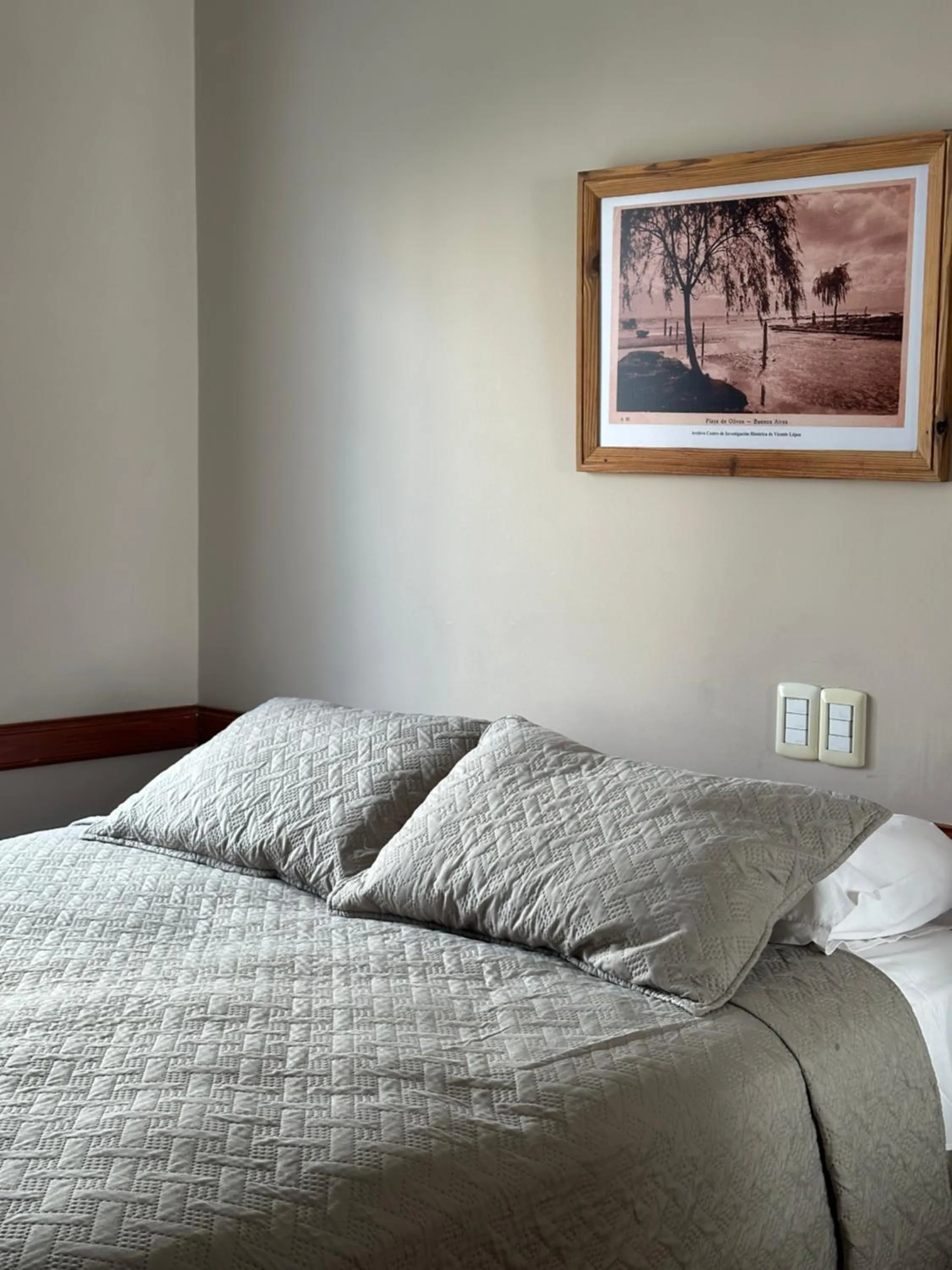 Bed in Hotel Vicente López