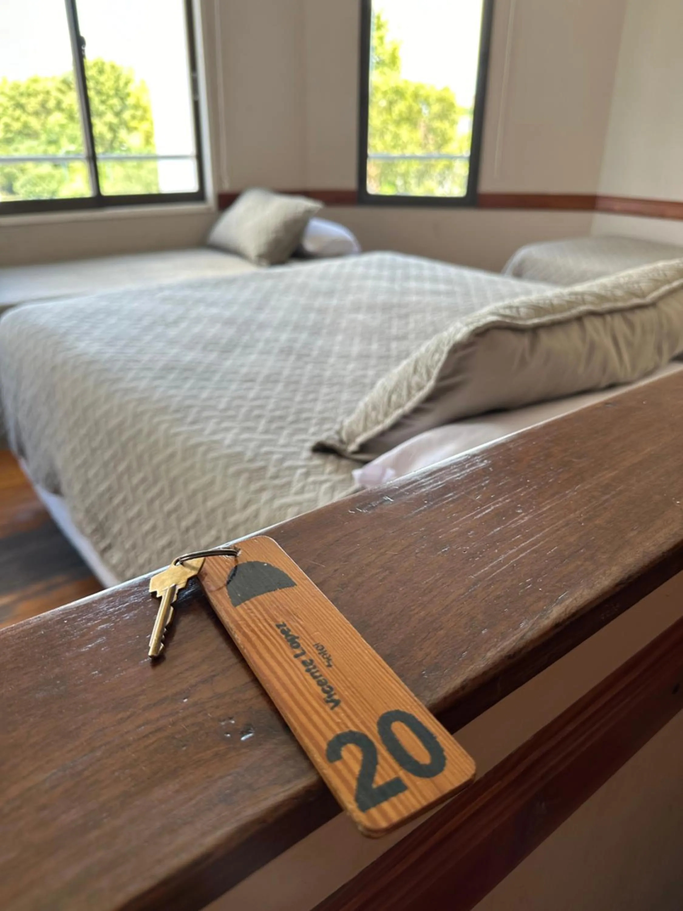 Bed in Hotel Vicente López