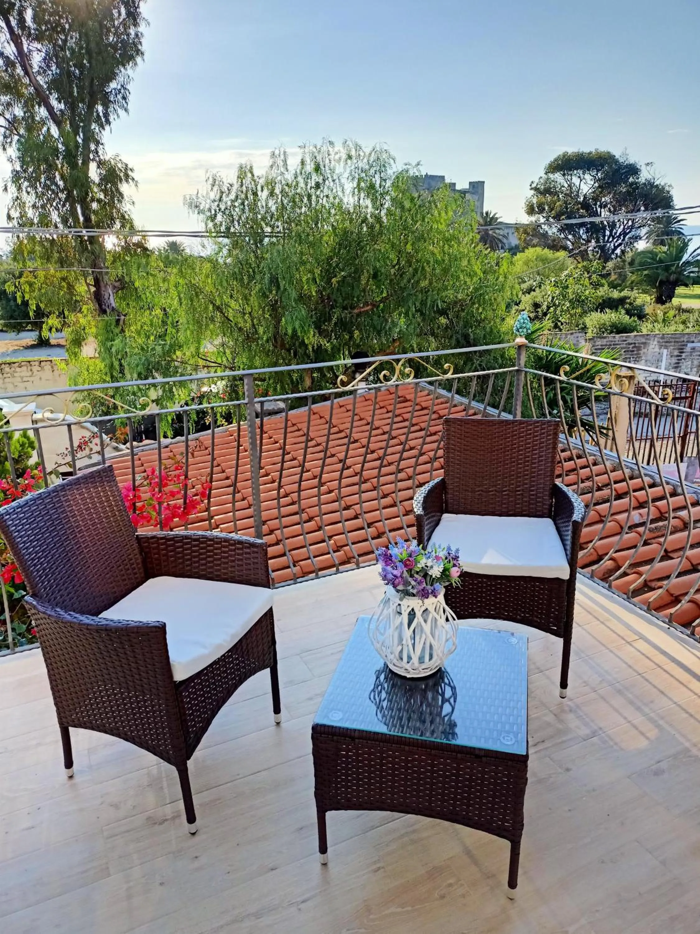 Balcony/Terrace in B&B Villa Sara Falconara