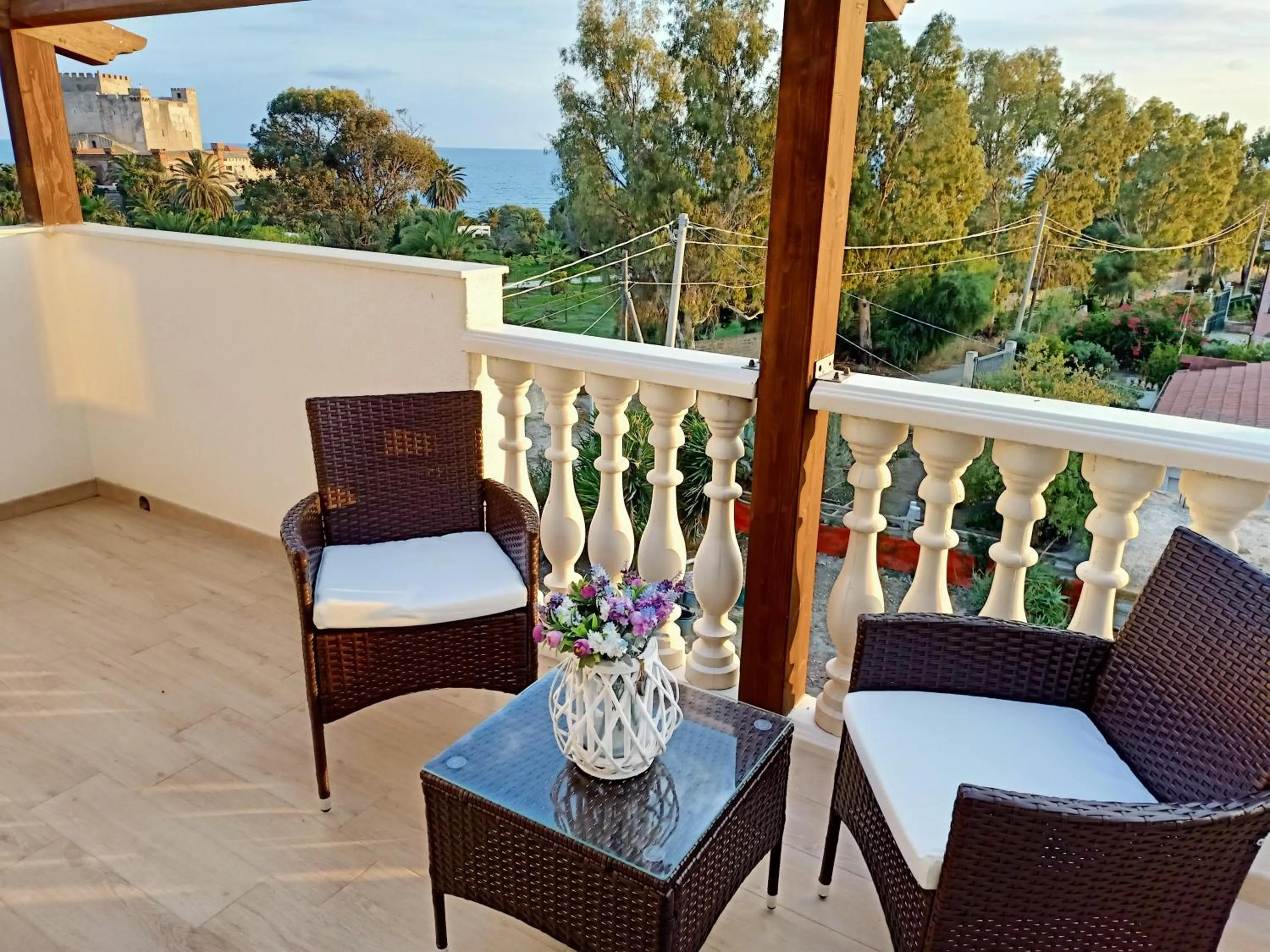 Balcony/Terrace in B&B Villa Sara Falconara