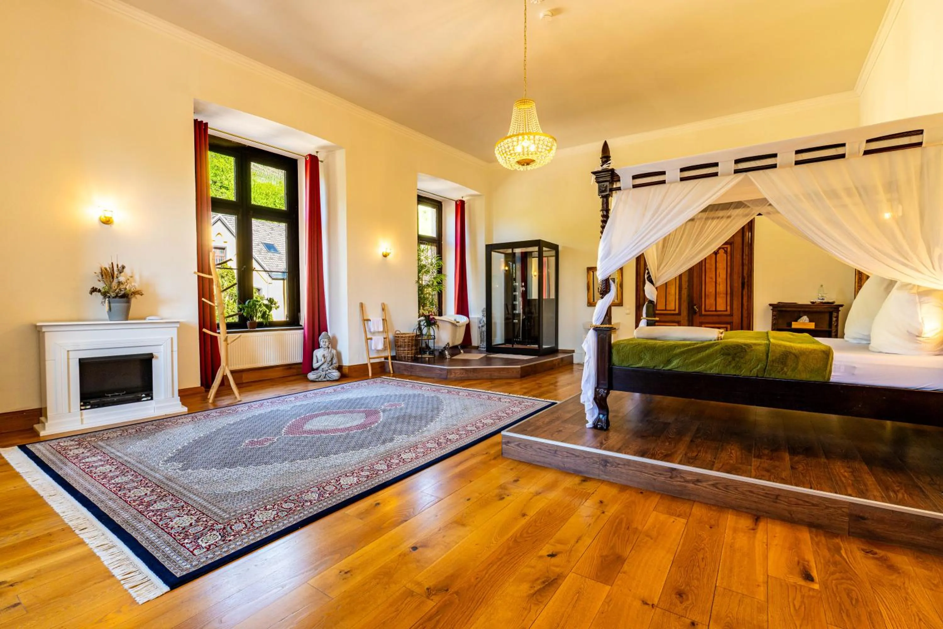 Photo of the whole room, Bed in Schloss Arenfels