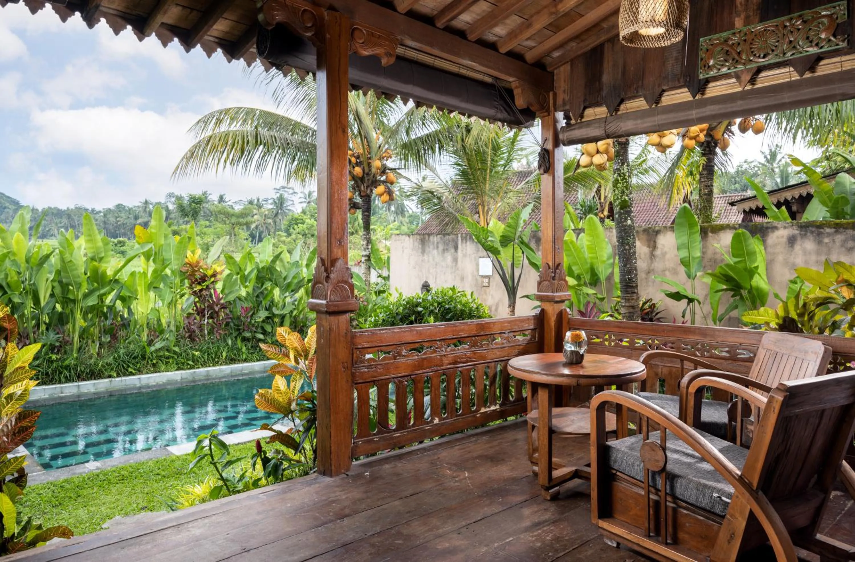 Balcony/Terrace in Santris Villas by GenuineHost