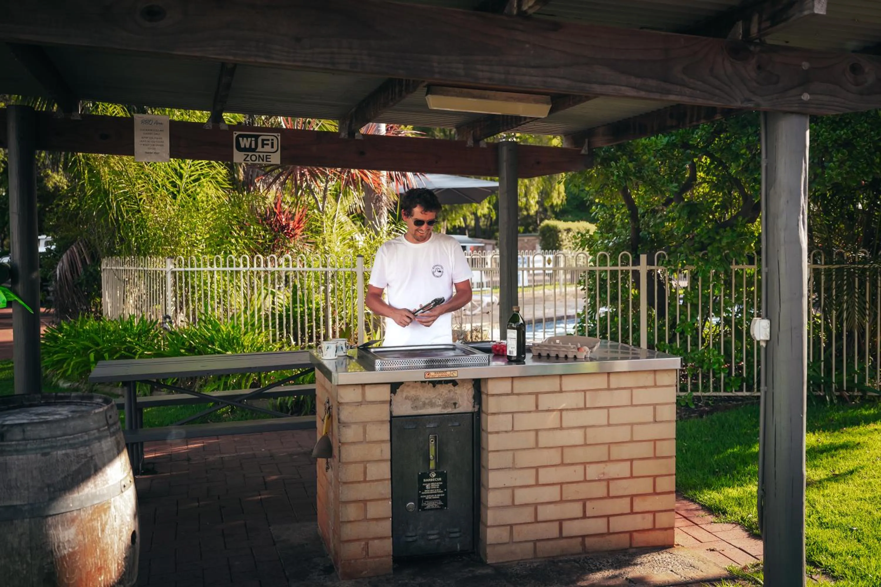 BBQ facilities in Margaret River Tourist Park