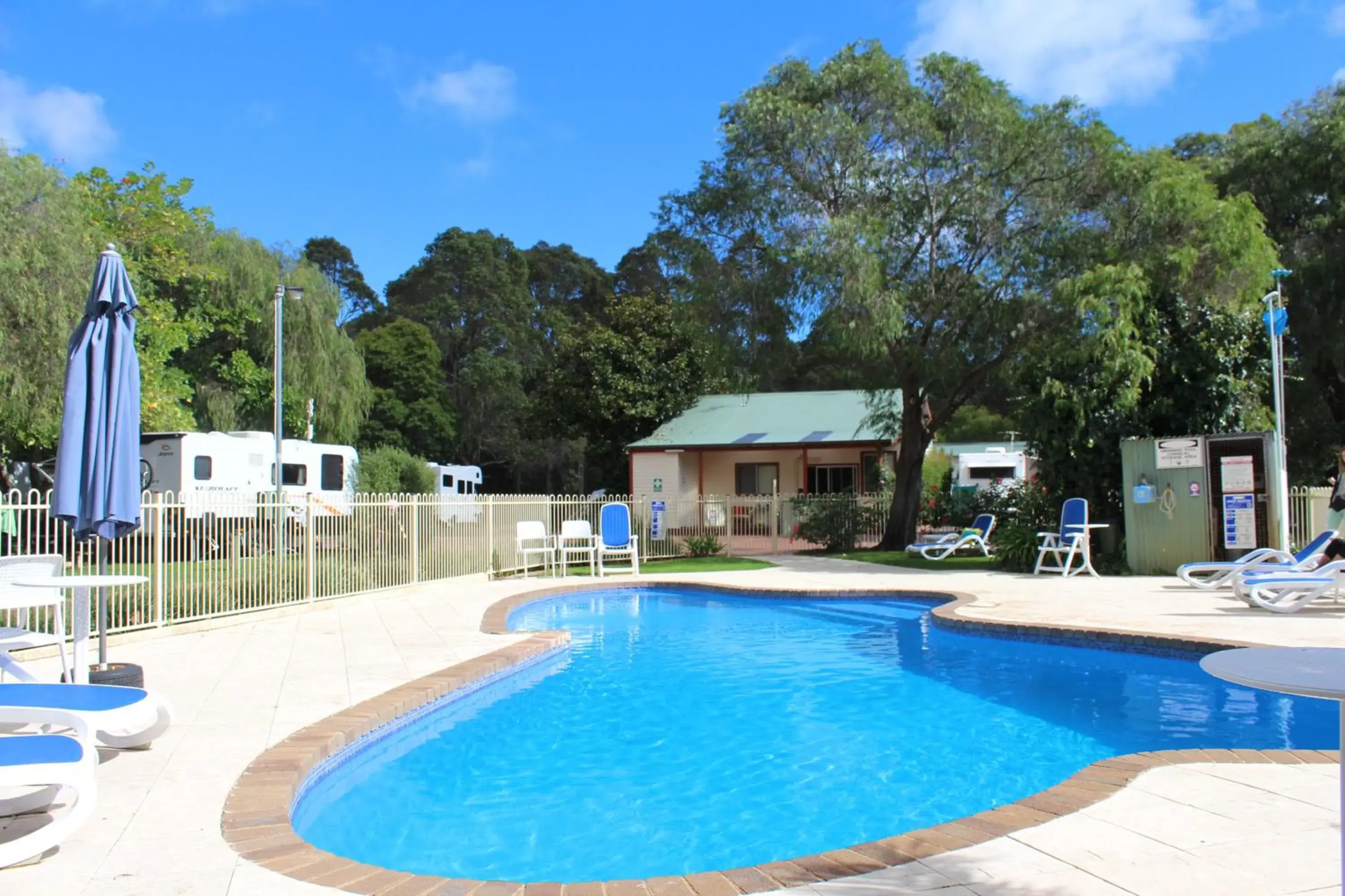 Swimming pool in Margaret River Tourist Park Swimming pool in Margaret River Tourist Park