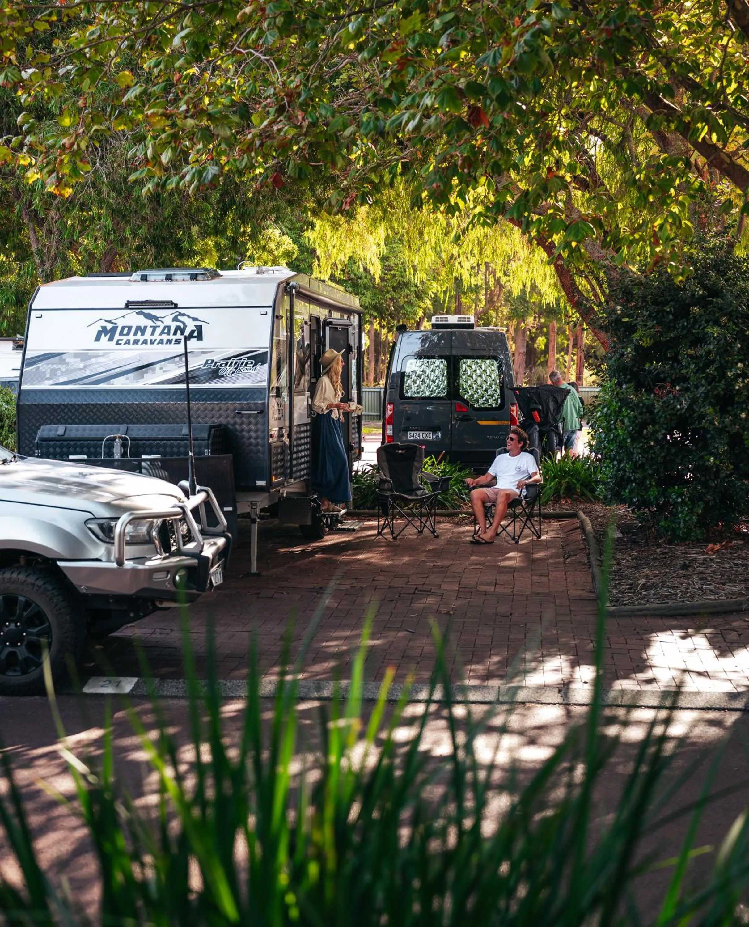 People in Margaret River Tourist Park