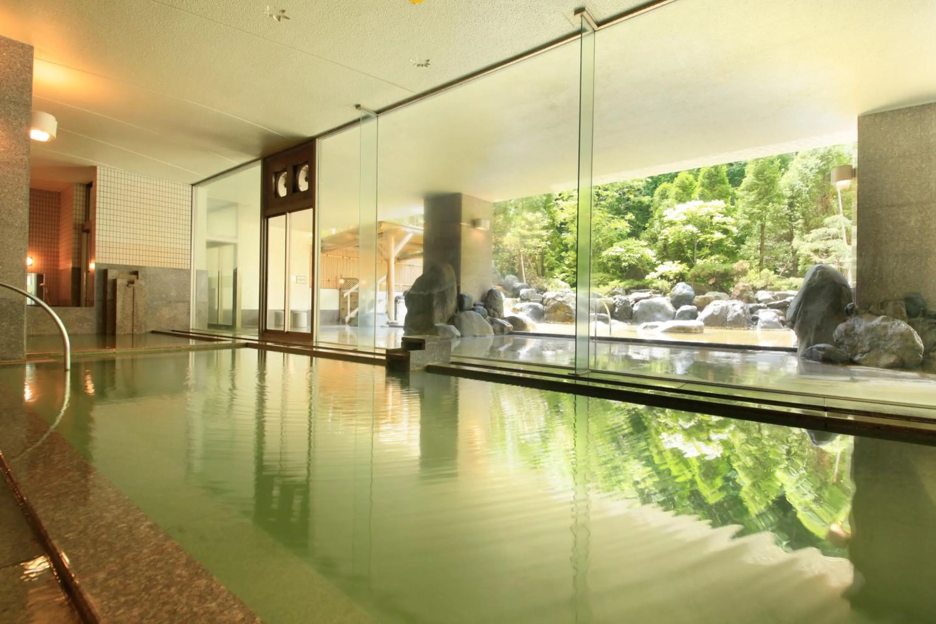Hot Spring Bath in Hotel Mahoroba