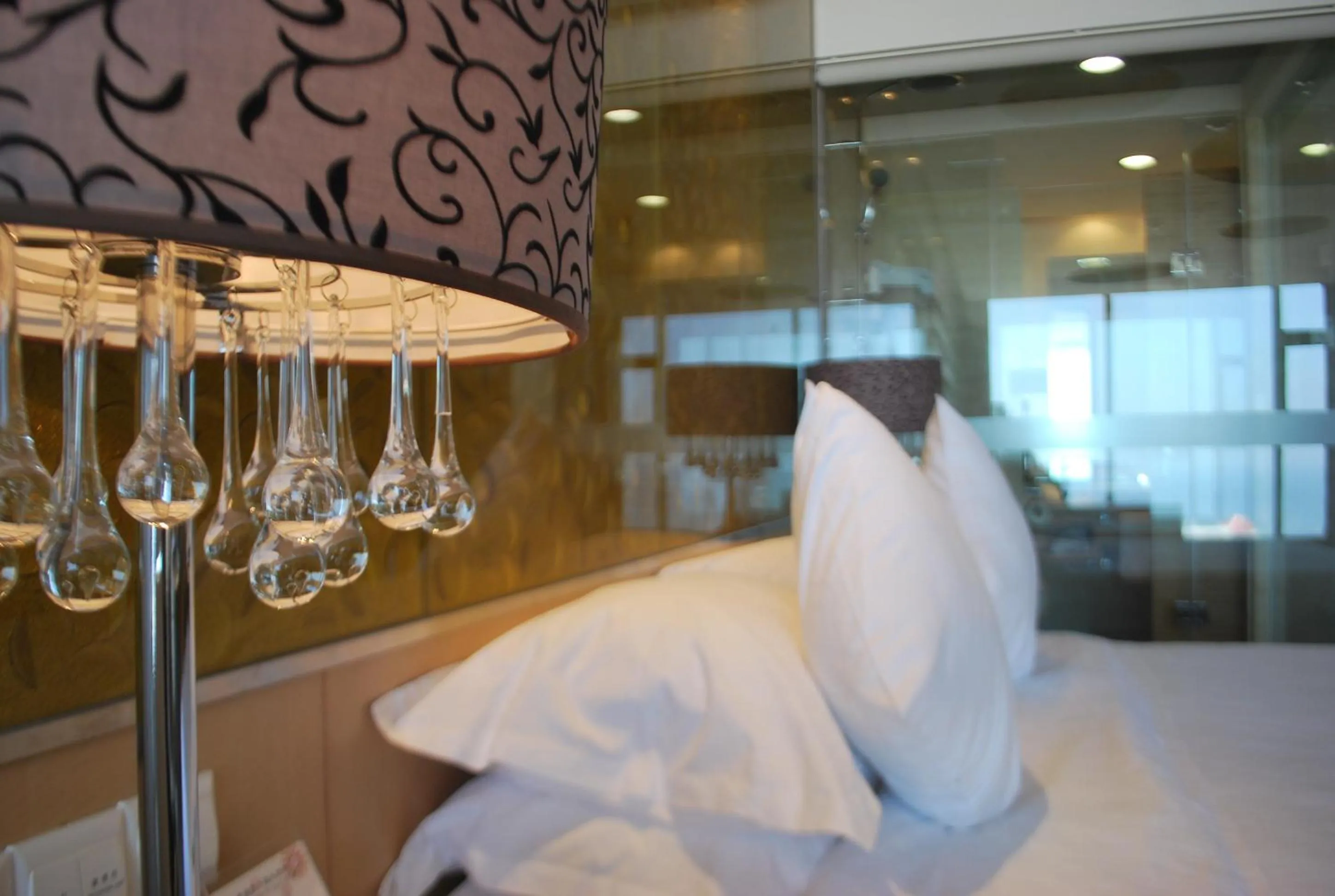 Bed in The Center Hotel Weihai