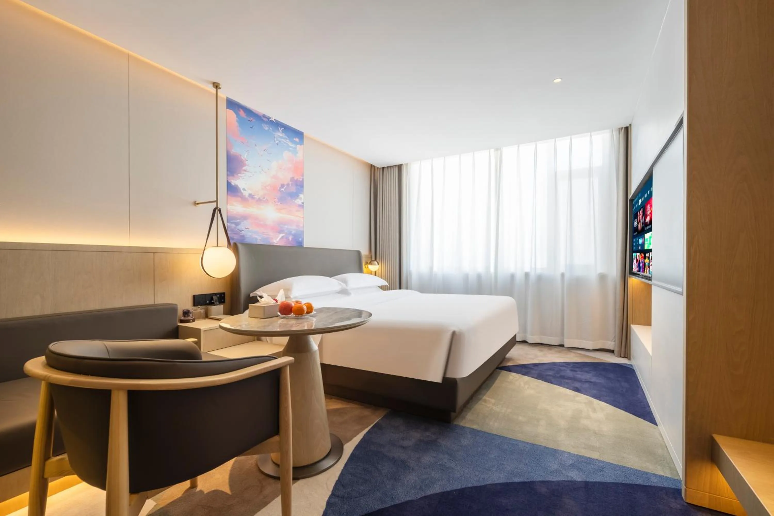 Bed in The Center Hotel Weihai