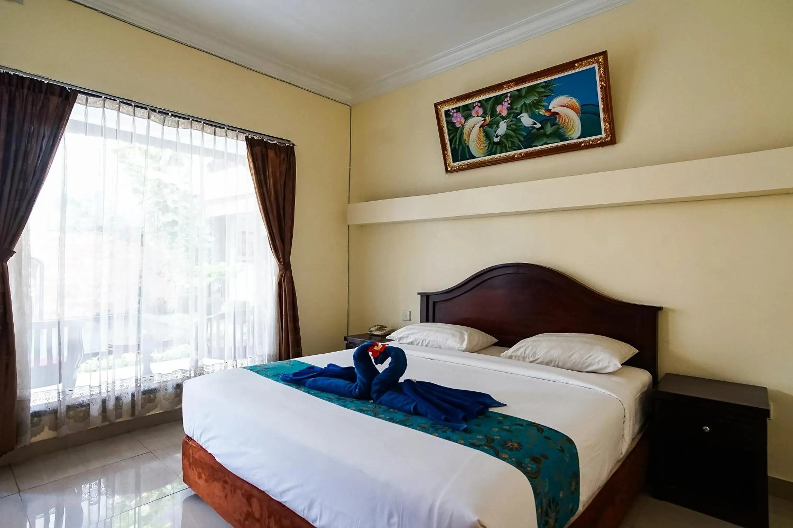 Bed in Taman Ayu Legian Hotel