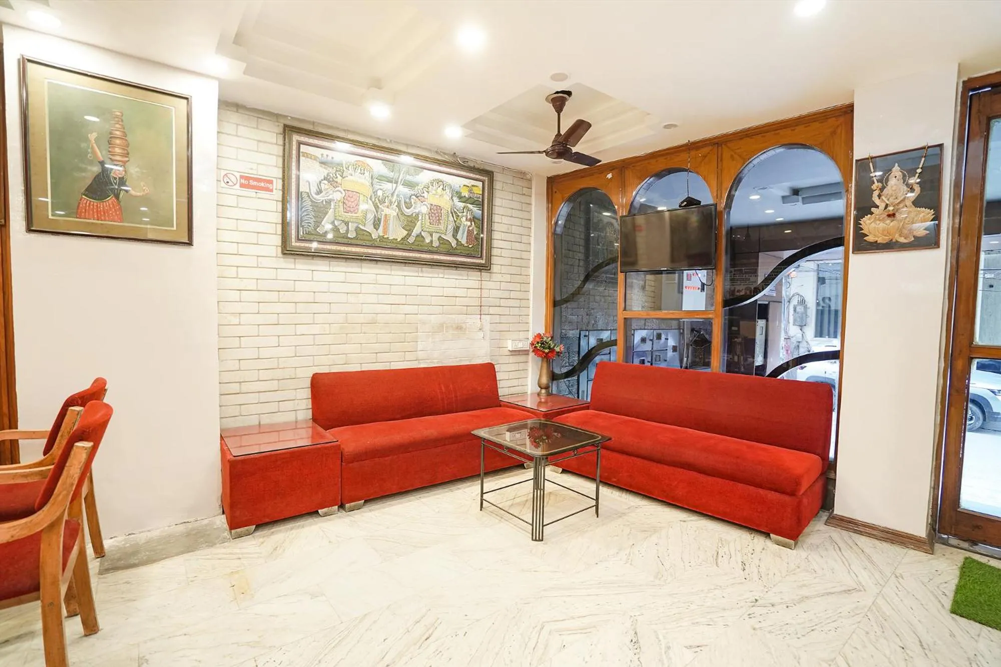 Seating area in FabHotel India International