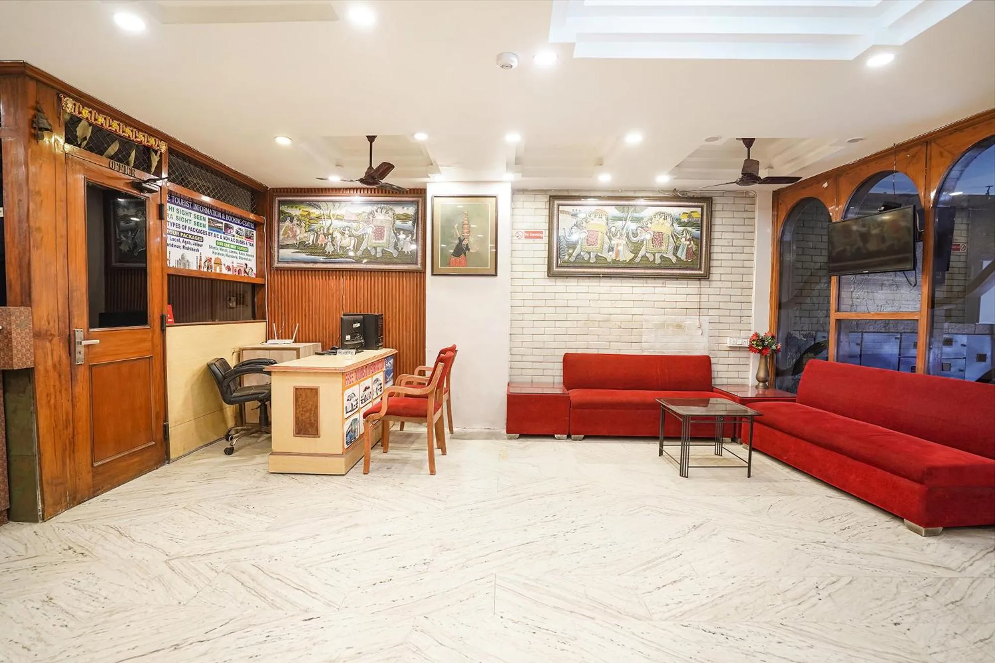 Seating area in FabHotel India International