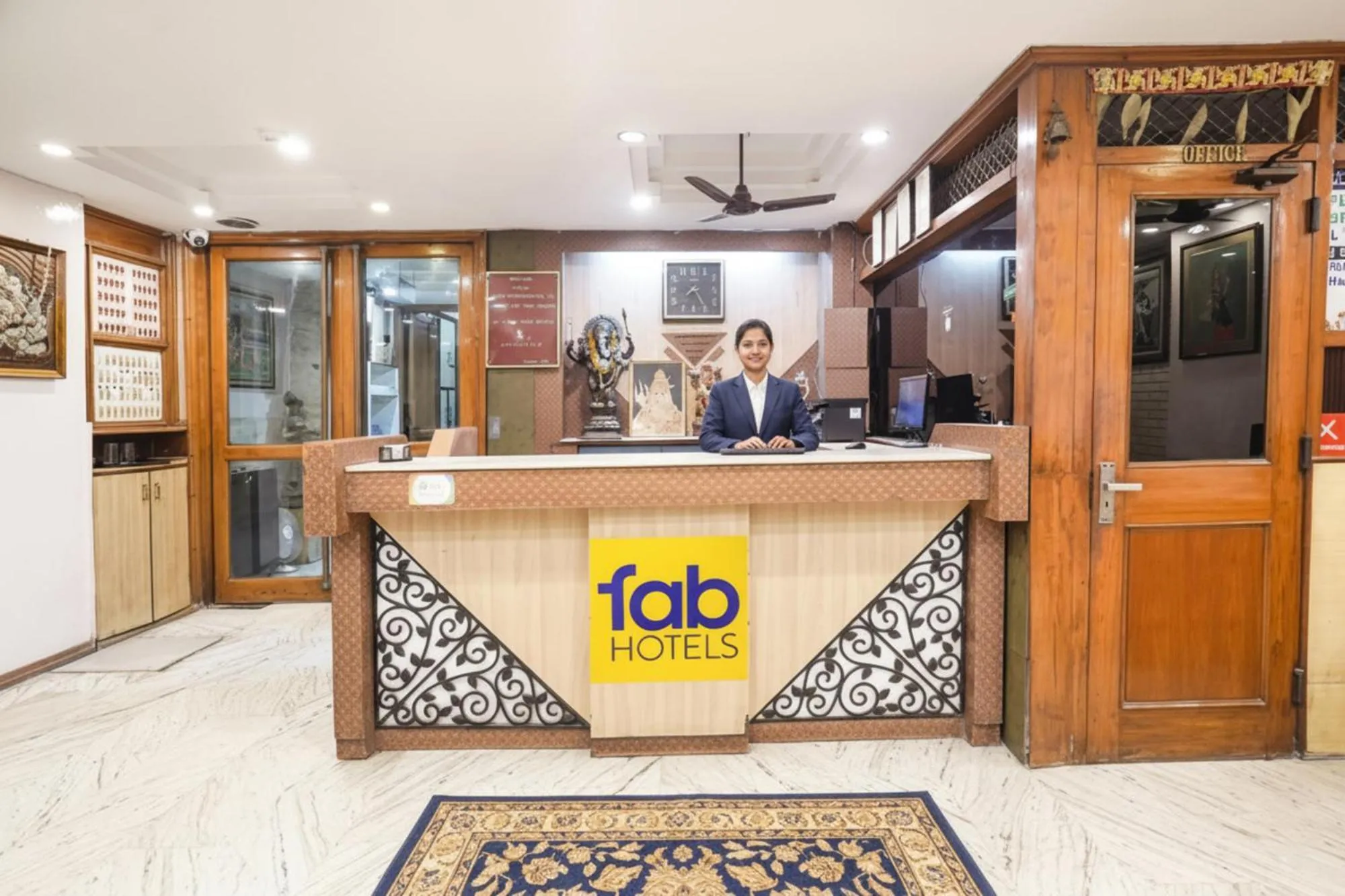 Lobby or reception in FabHotel India International