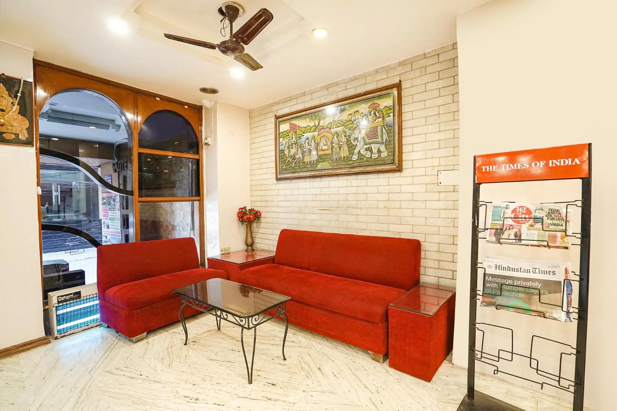 Seating area in FabHotel India International