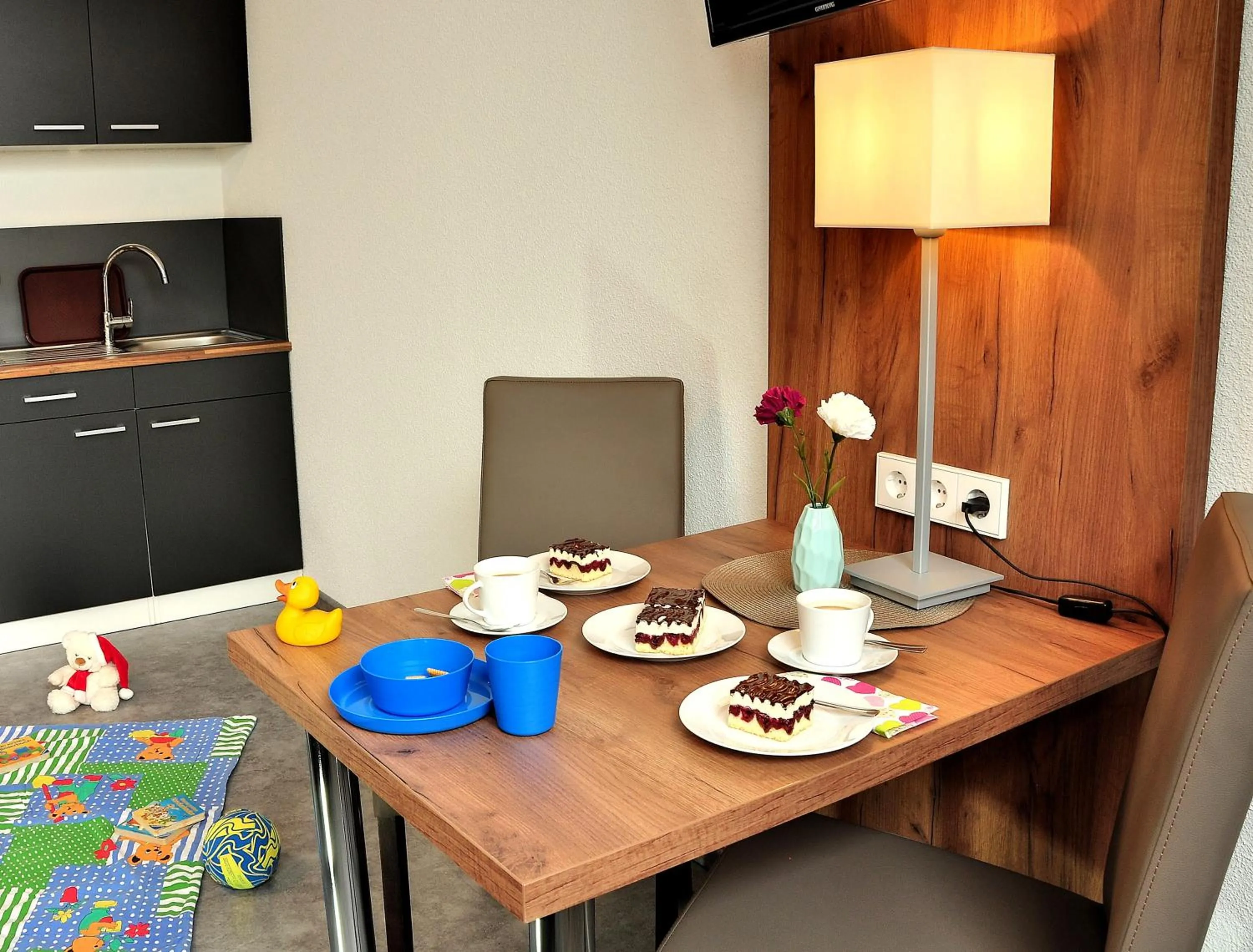 Dining area in Motel am Fürfelder Schloss