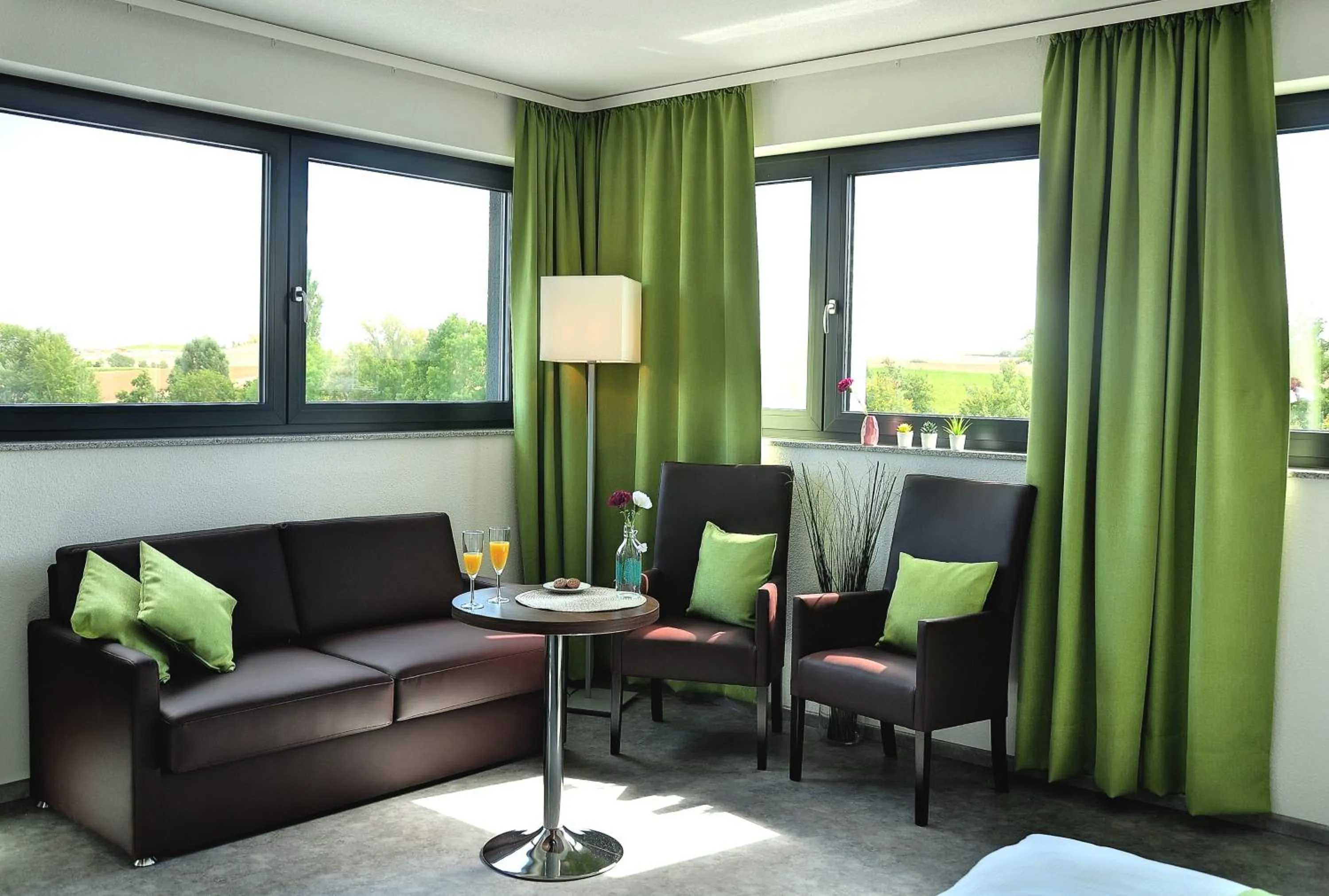 Seating area in Motel am Fürfelder Schloss