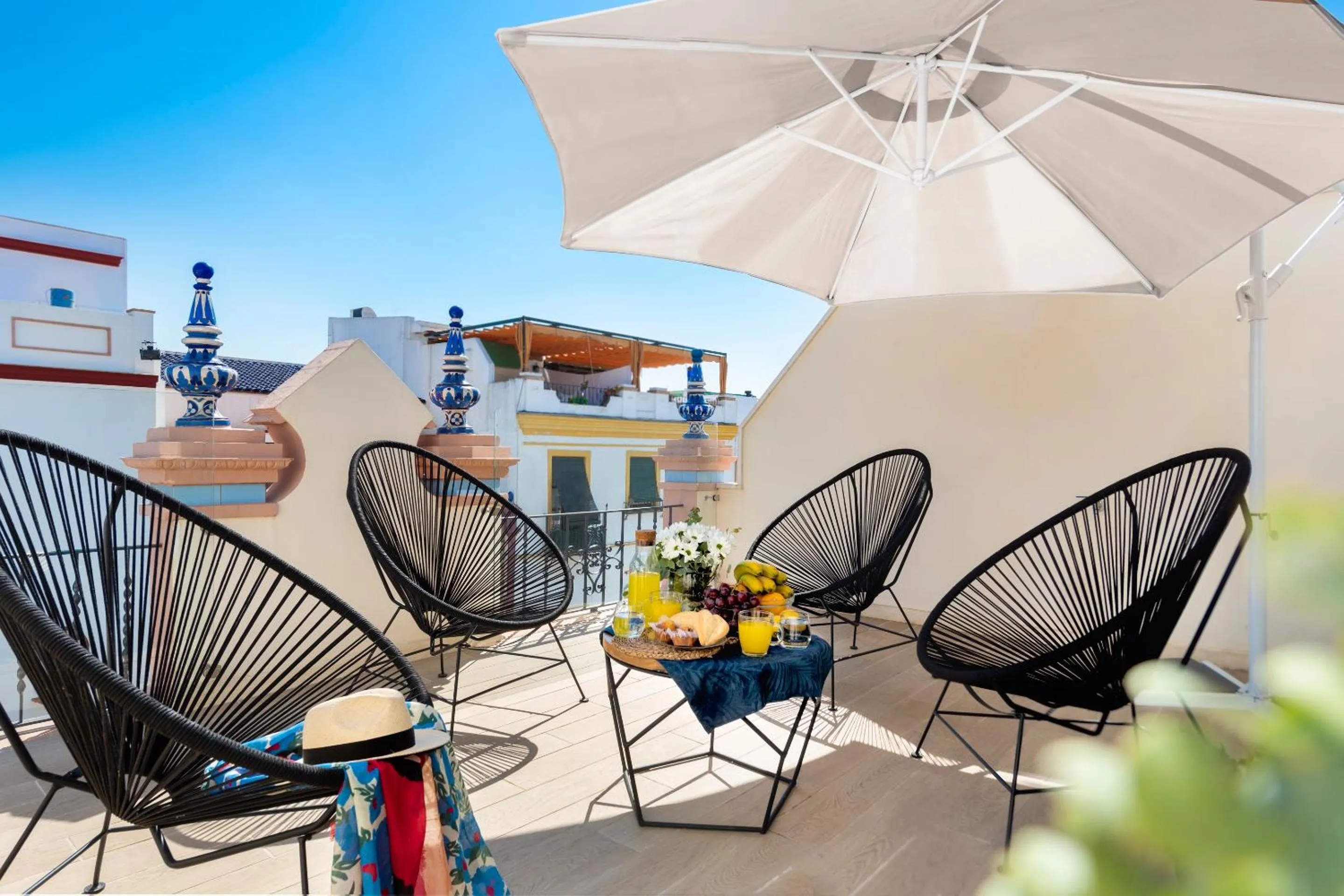 Balcony/Terrace in Casa Triana 1888 Suites by Época