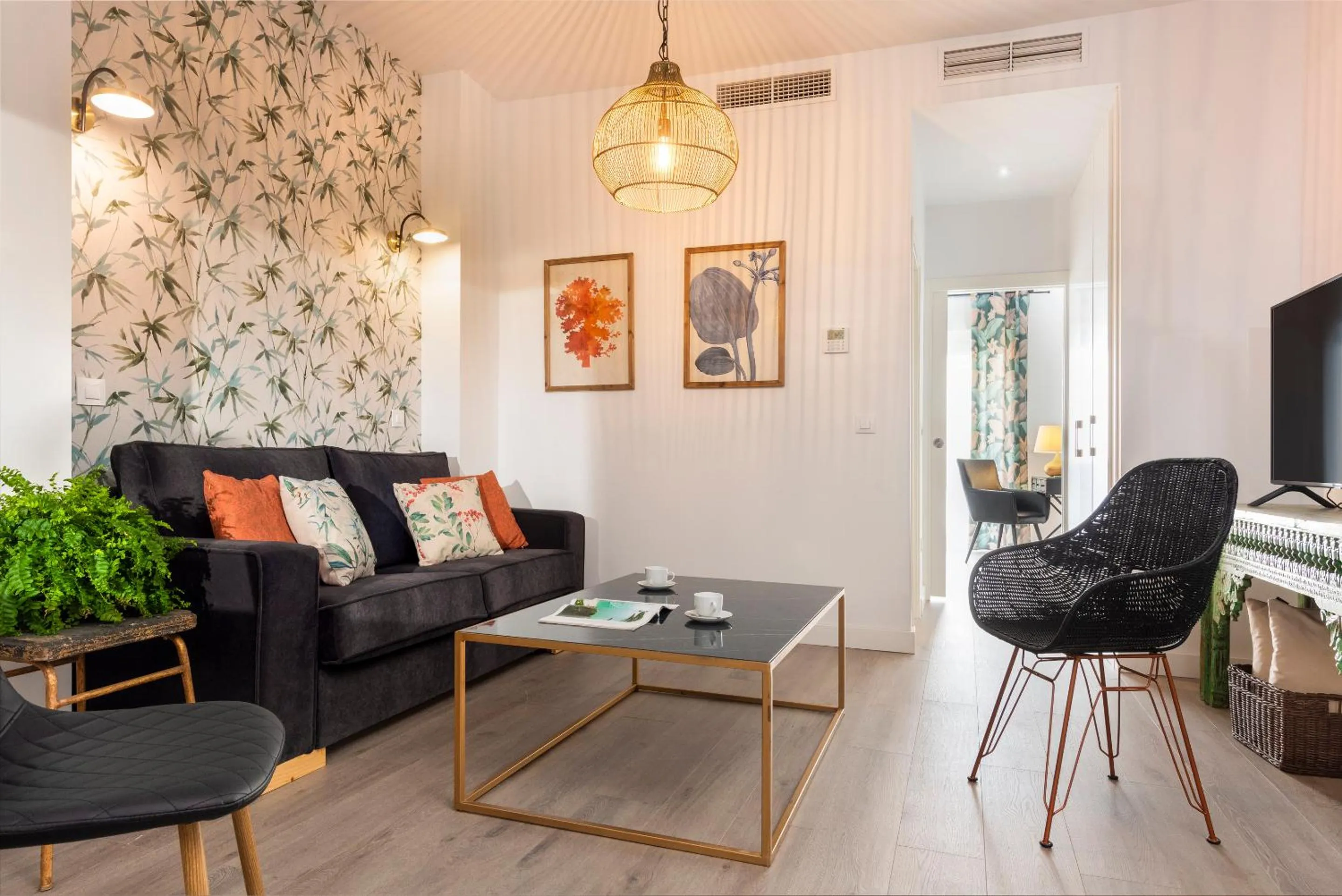 Living room in Casa Triana 1888 Suites by Época