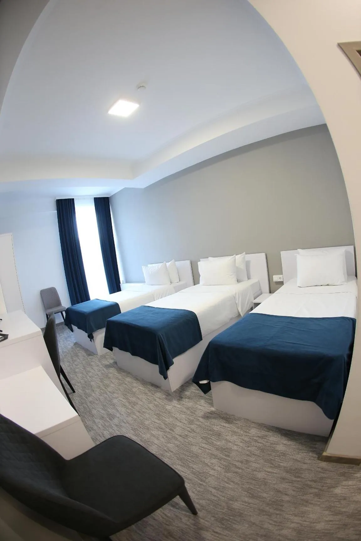 Bed in Glass Cube Hotel