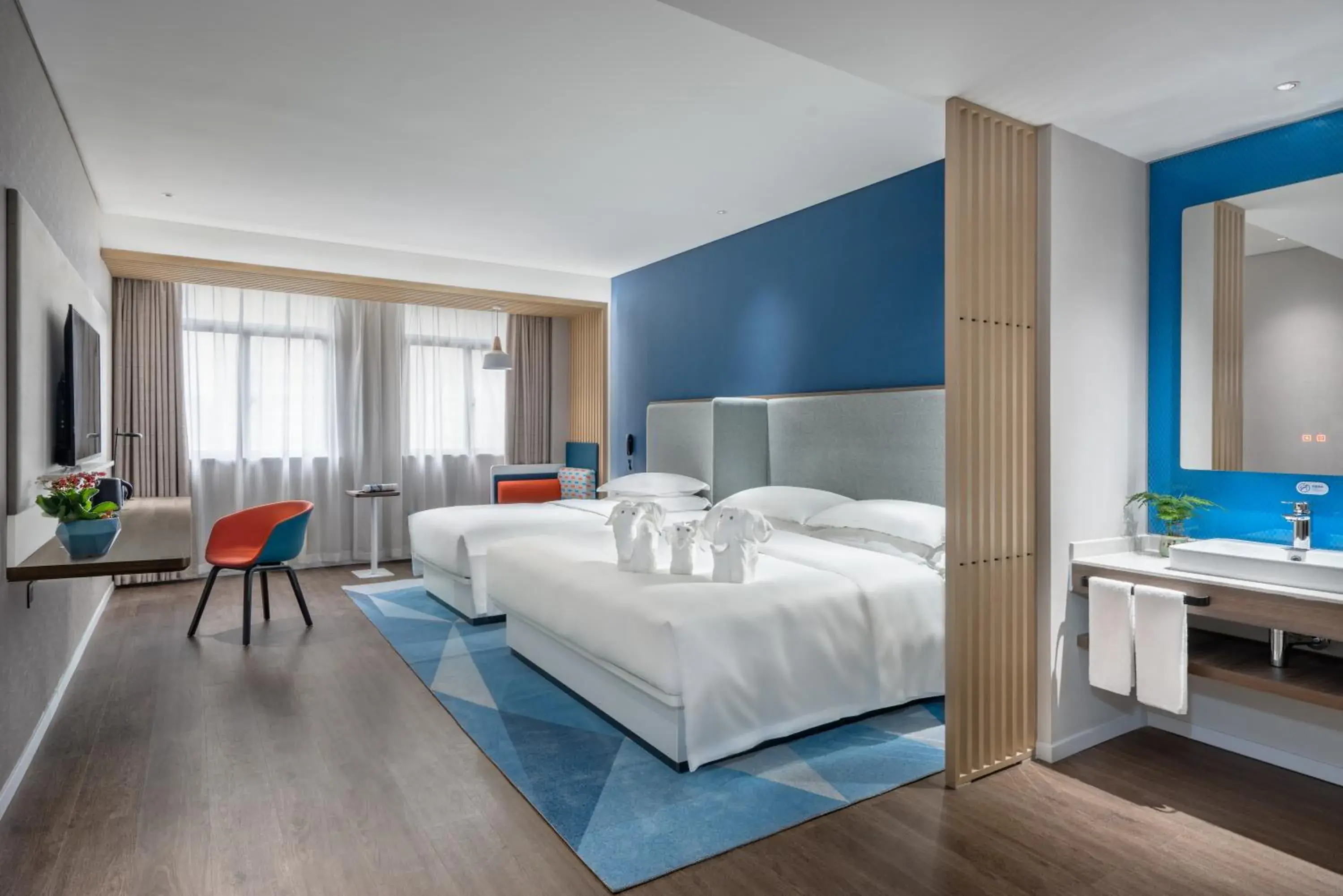On site, Bed in Holiday Inn Express Changsha South Railway Station by IHG On site, Bed in Holiday Inn Express Changsha South Railway Station by IHG