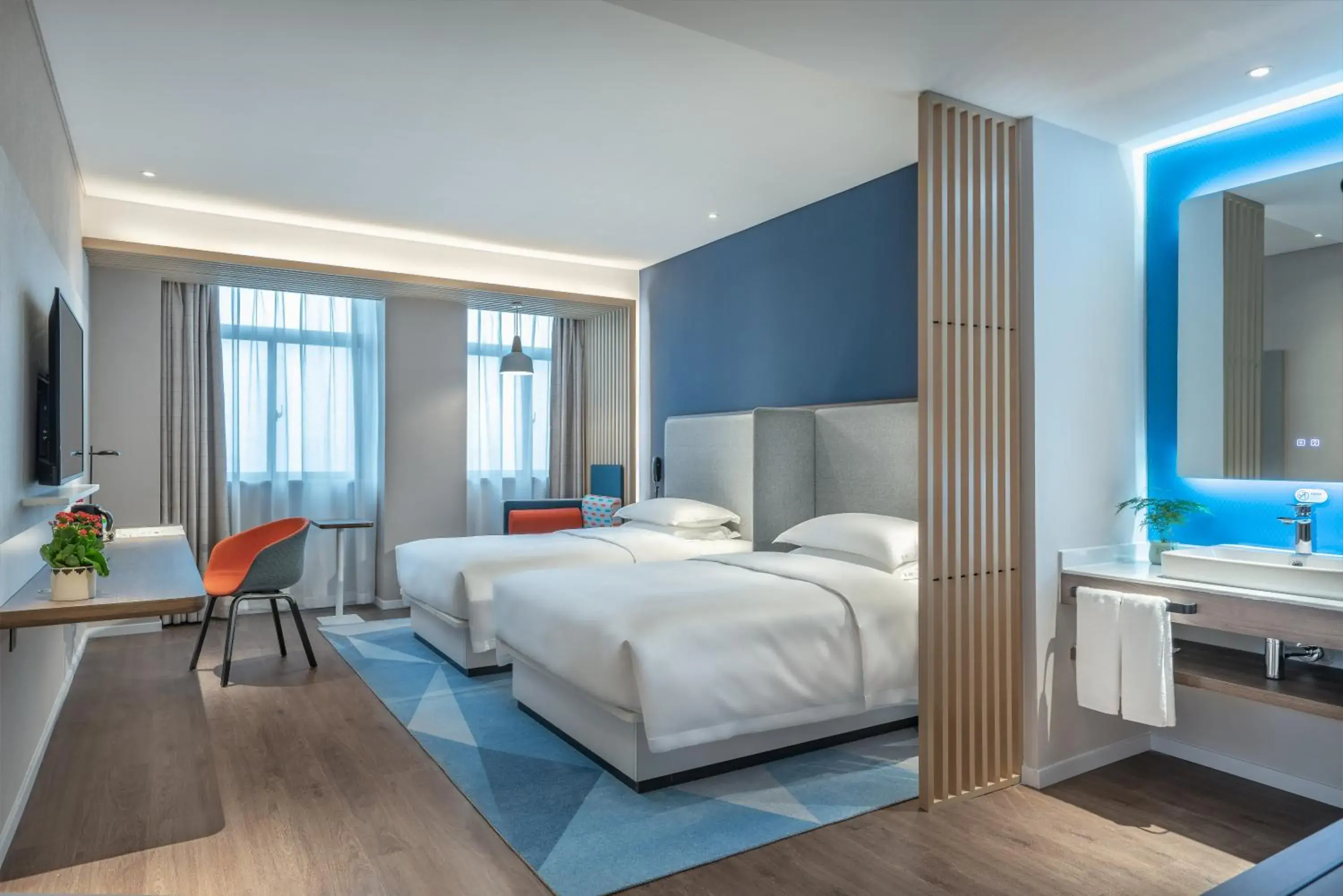 On site, Bed in Holiday Inn Express Changsha South Railway Station by IHG On site, Bed in Holiday Inn Express Changsha South Railway Station by IHG