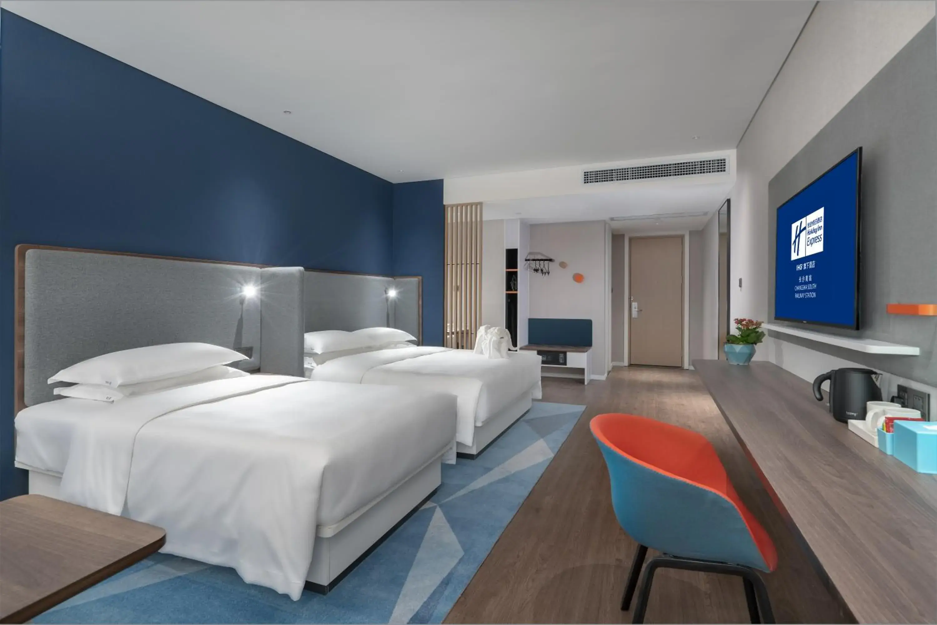 On site, Bed in Holiday Inn Express Changsha South Railway Station by IHG On site, Bed in Holiday Inn Express Changsha South Railway Station by IHG