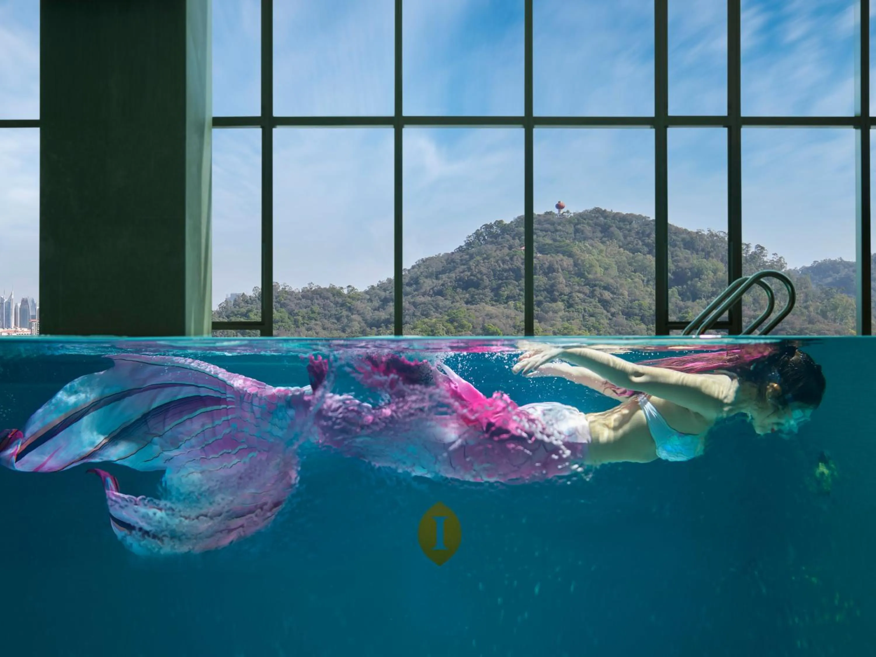 Swimming pool in InterContinental Dongguan by IHG