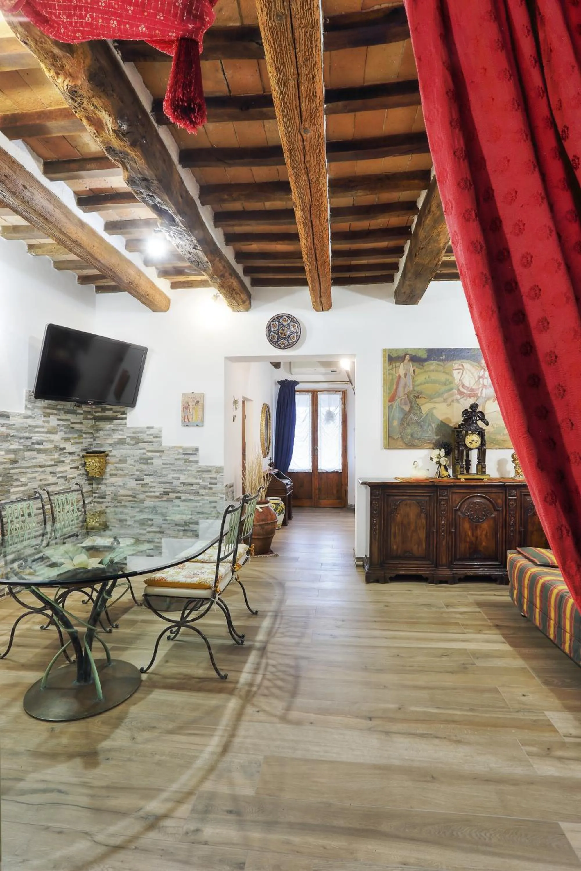 Living room in La Suite Toscana