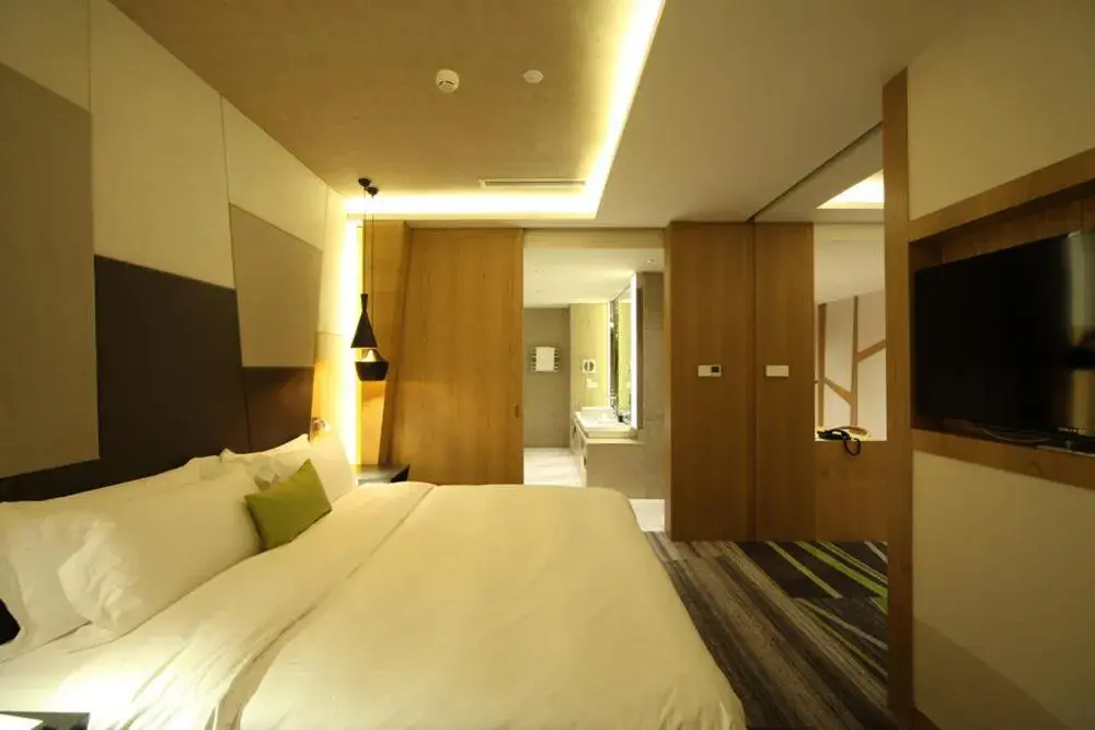 Bed in Beijing Qianyuan Hotel Bed in Beijing Qianyuan Hotel