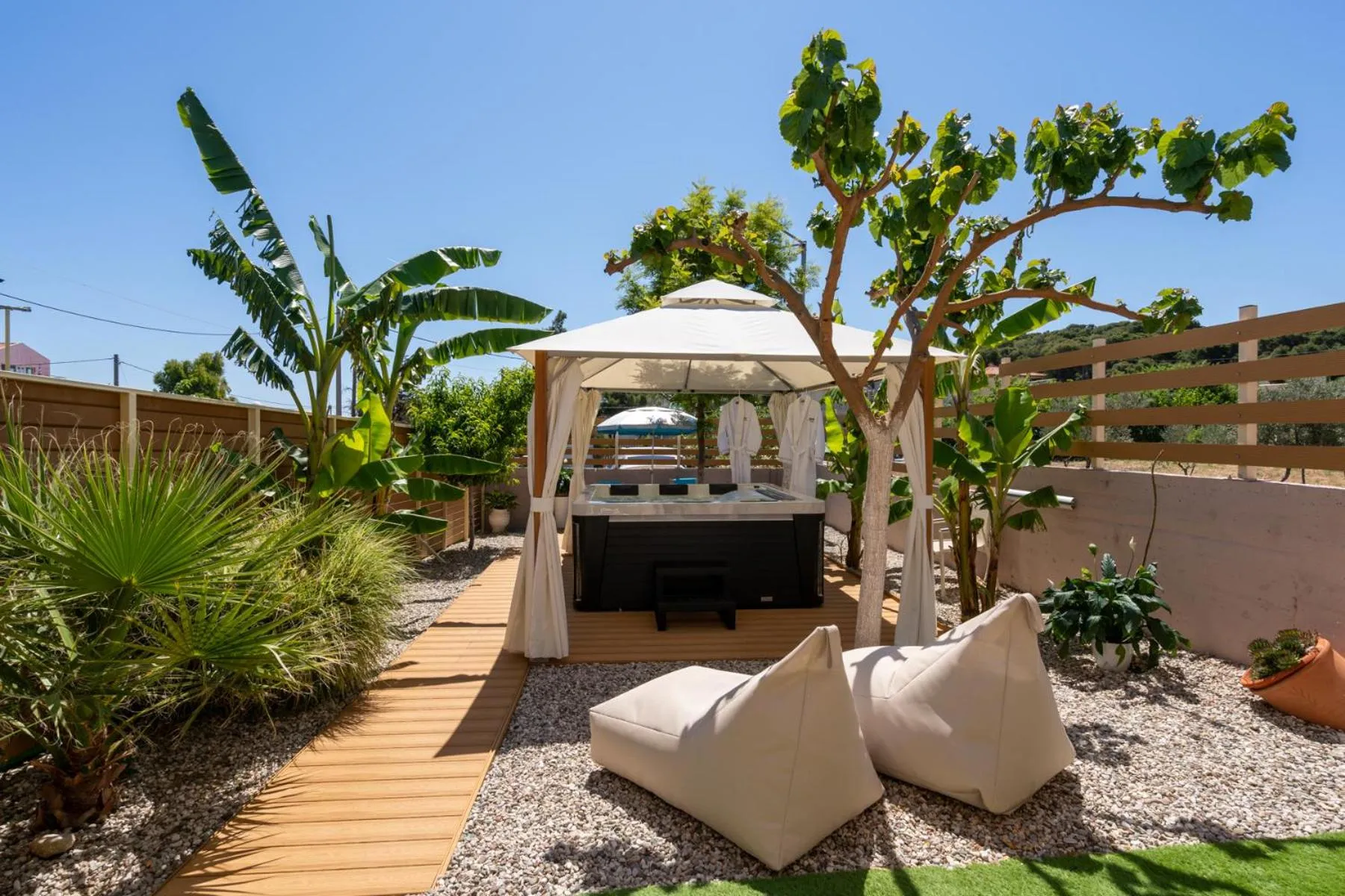 Swimming pool in Modular Bungalows With Heated Pool Artemis Greece