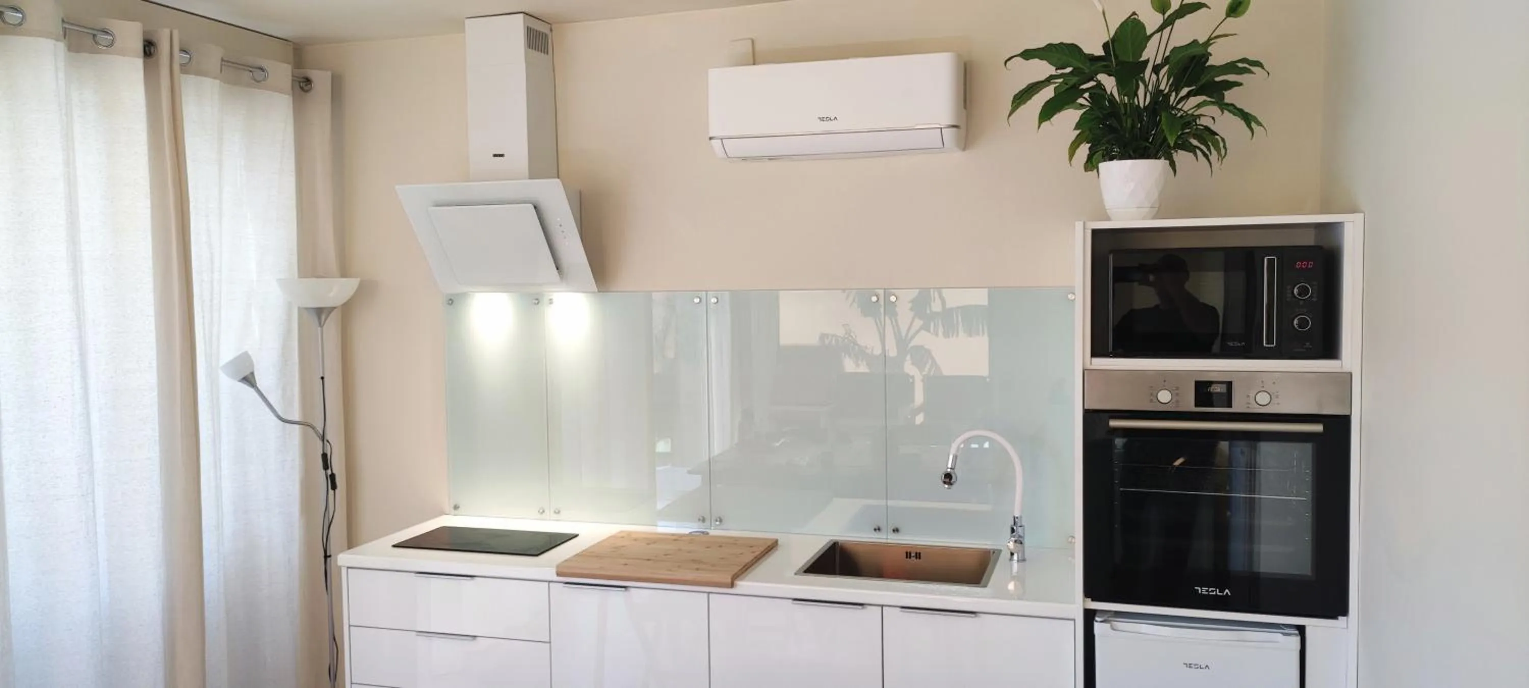 kitchen in Modular Bungalows With Heated Pool Artemis Greece