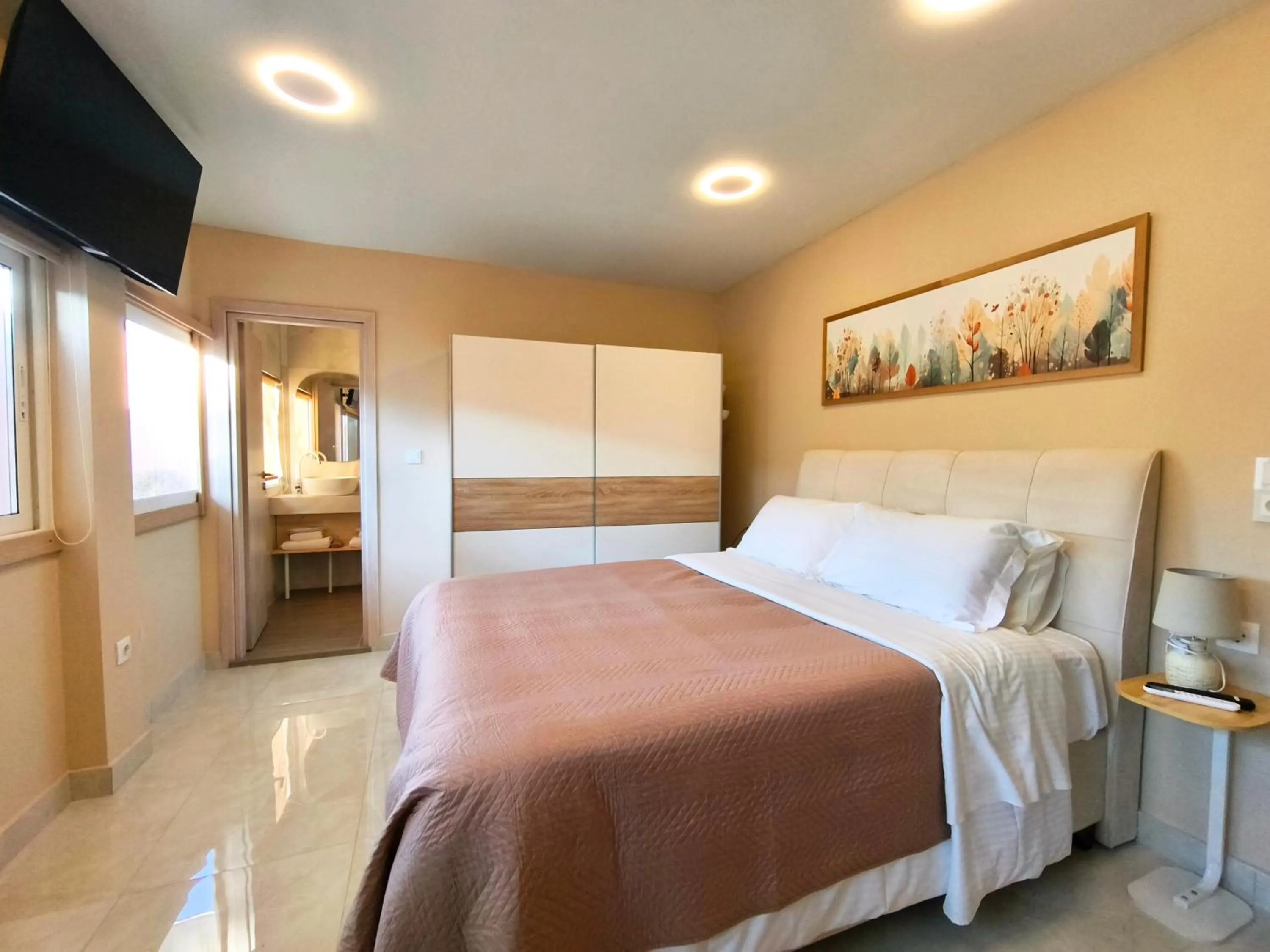 Bedroom, Bed in Modular Bungalows With Heated Pool Artemis Greece