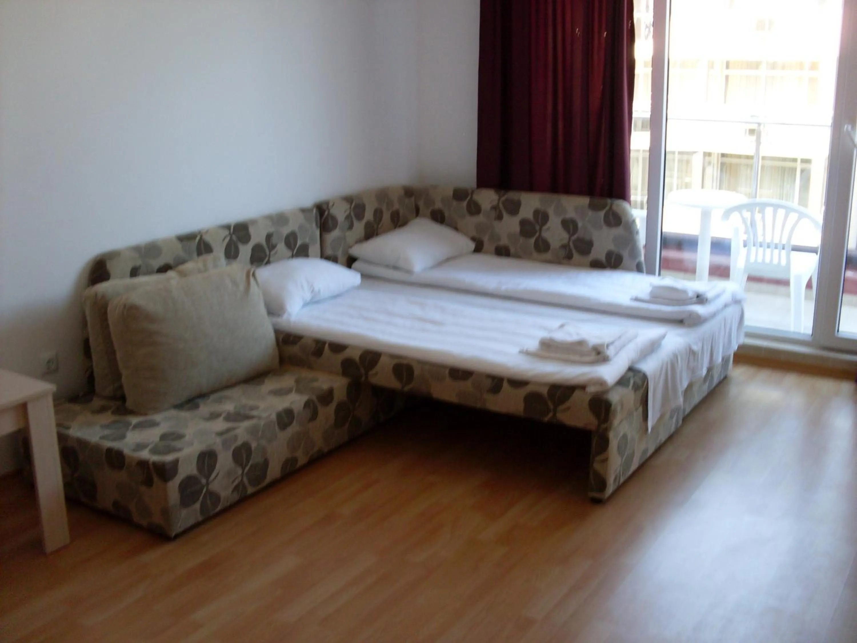 Bed in Admiral Plaza Hotel