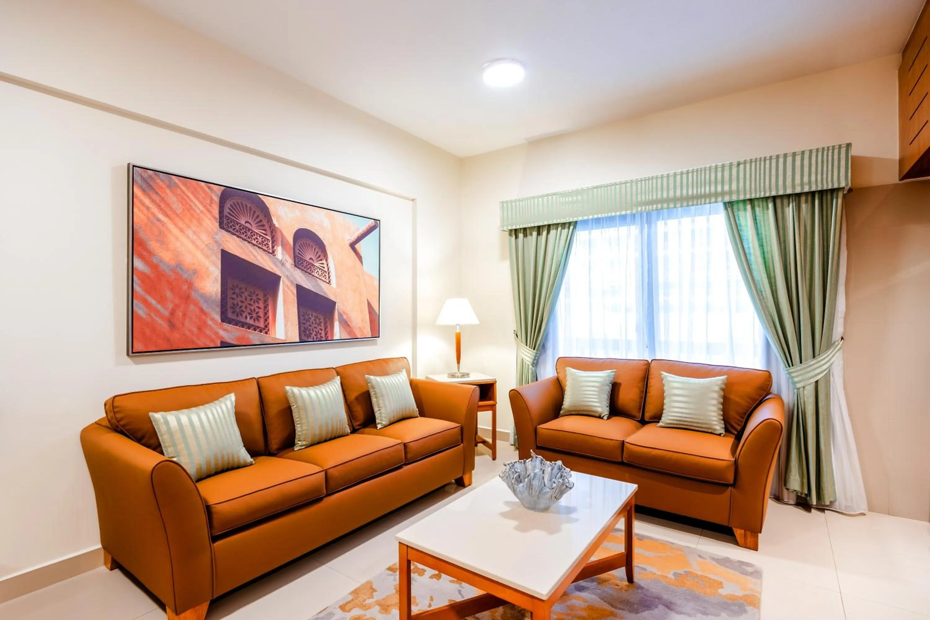 Living room in Golden Sands Hotel Apartments