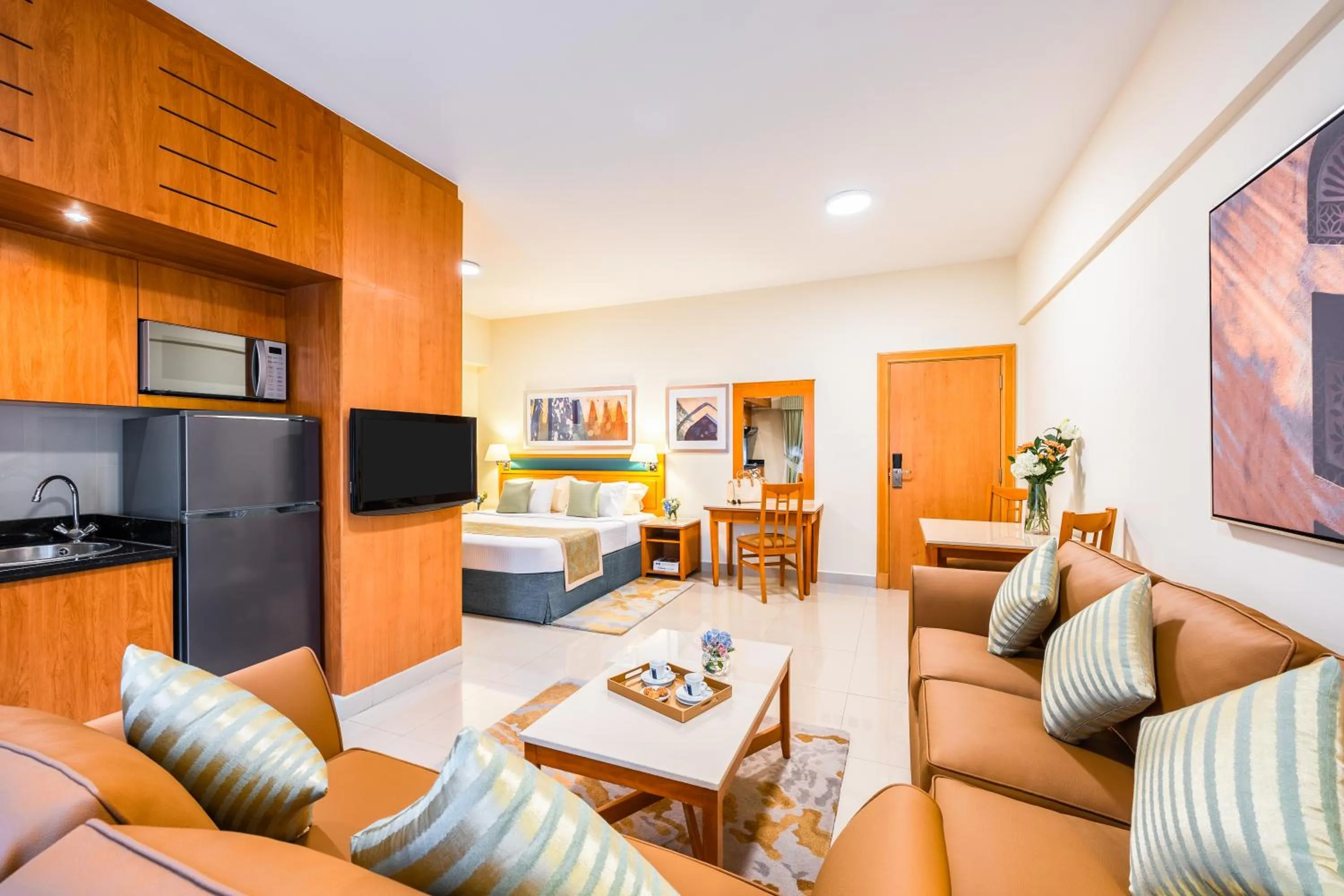 Living room in Golden Sands Hotel Apartments