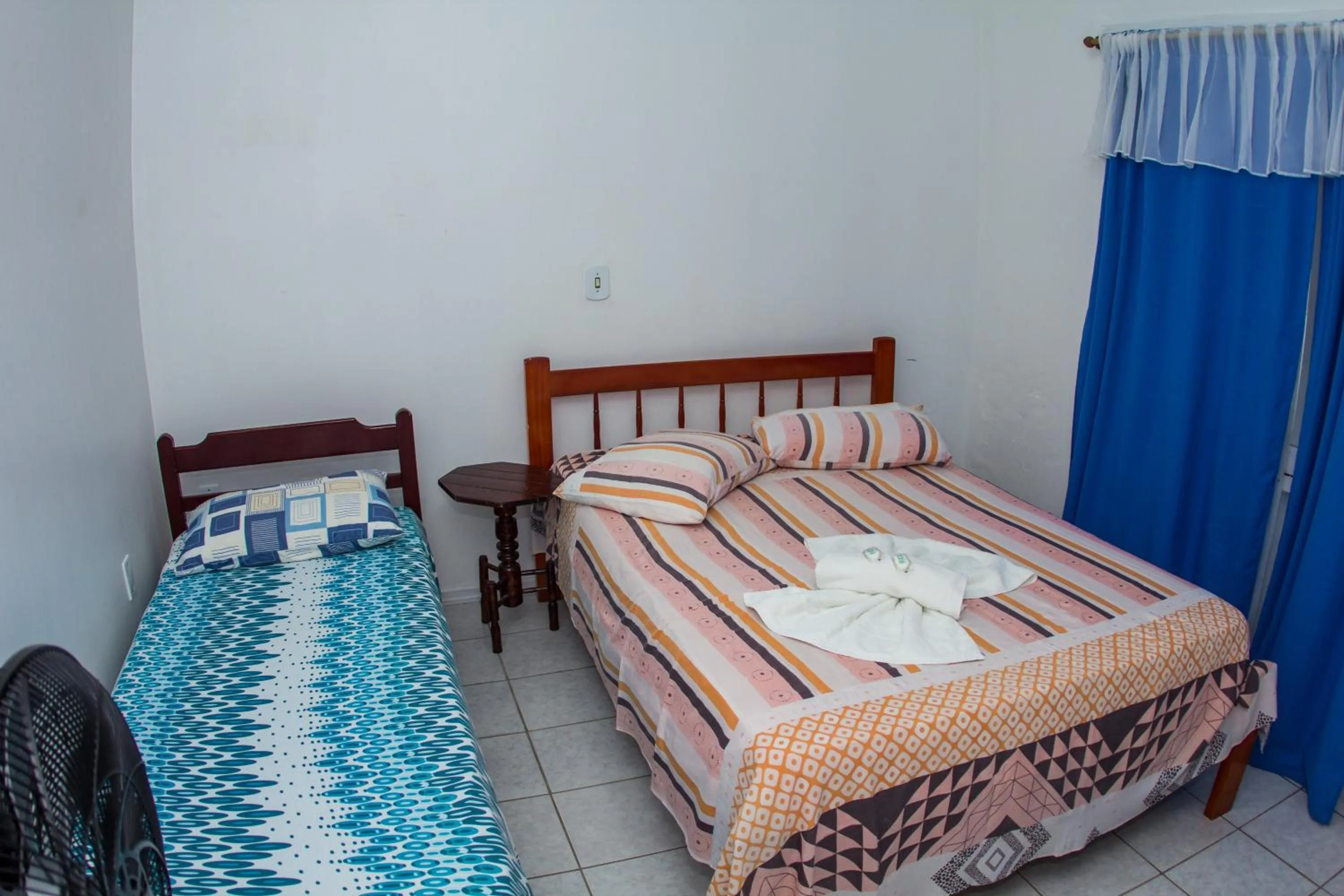 Bed in Hotel Recanto do Mar