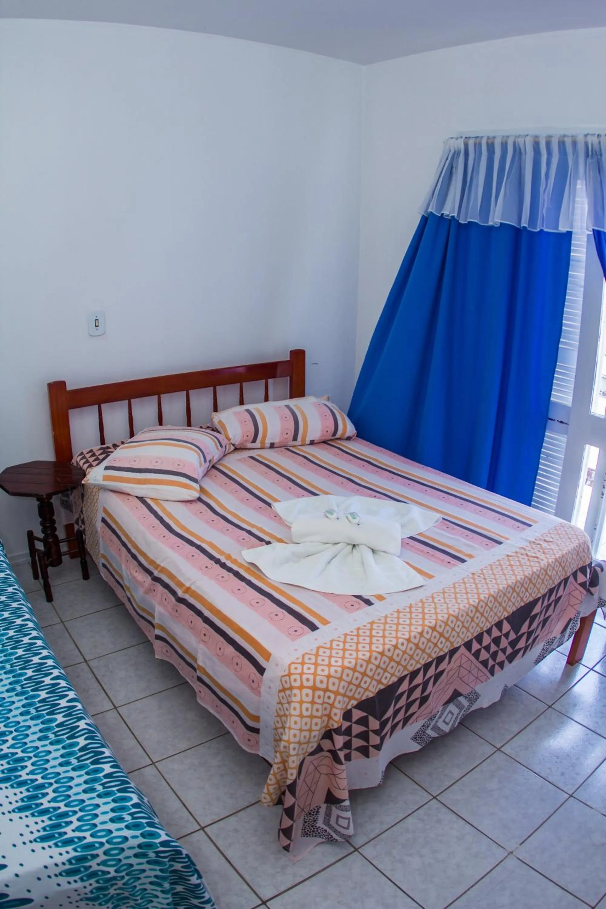 Bed in Hotel Recanto do Mar