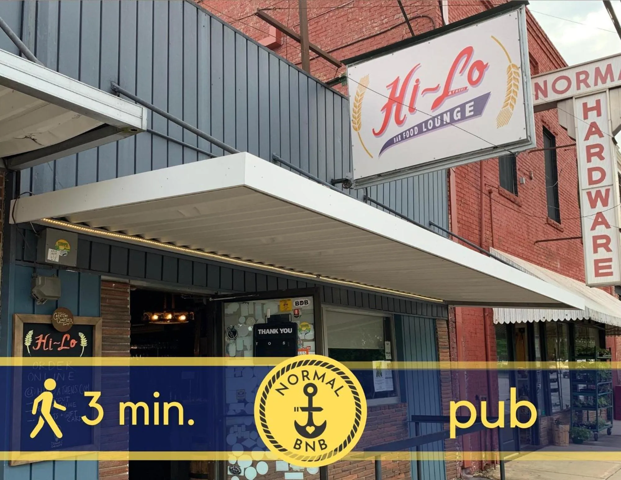 Restaurant/places to eat in NormalBnB - 2 Blocks From Restaurants, Bars, Hospital