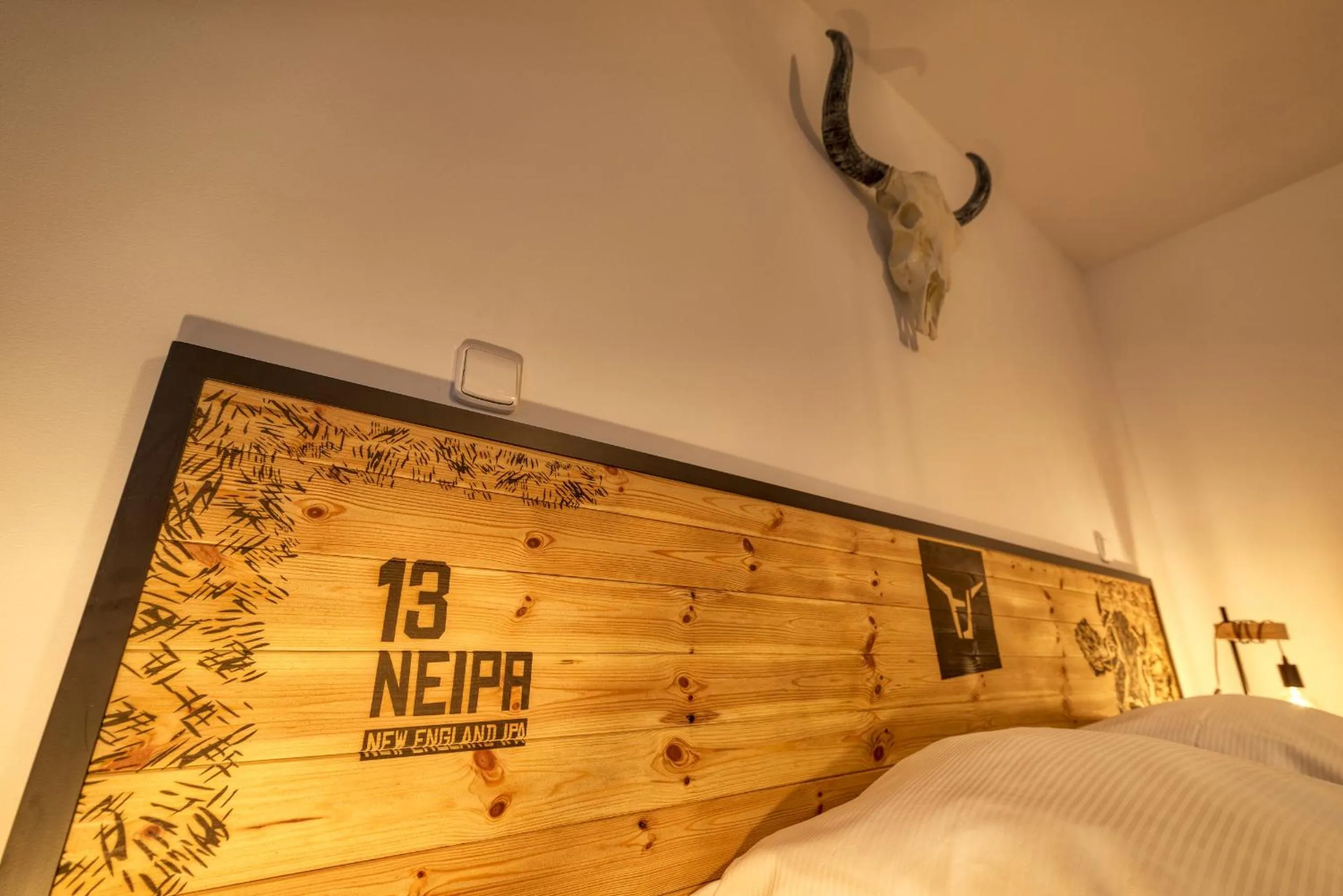 Bed in Pivní Hotel