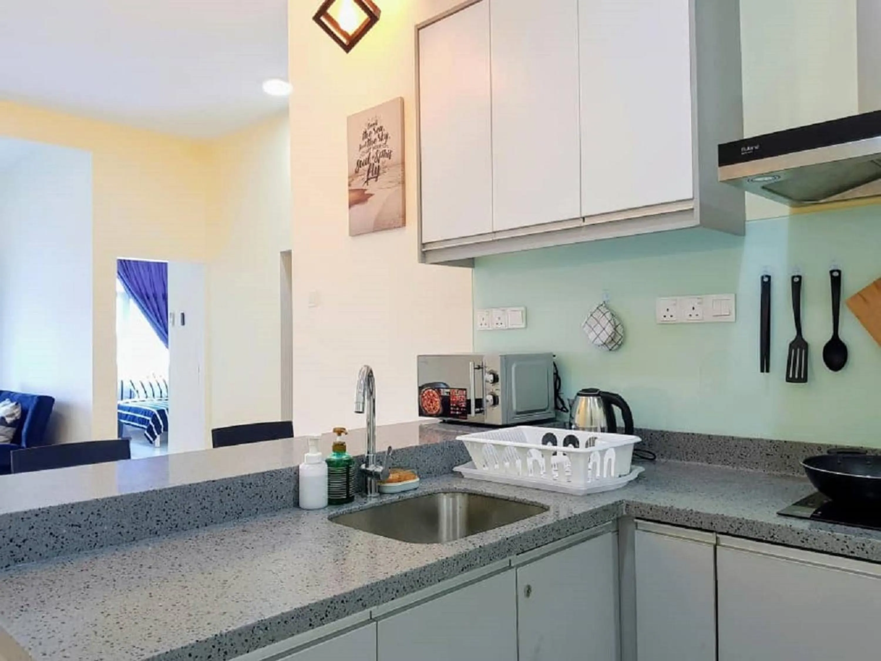 Kitchen or kitchenette in Skypod Residence Puchong