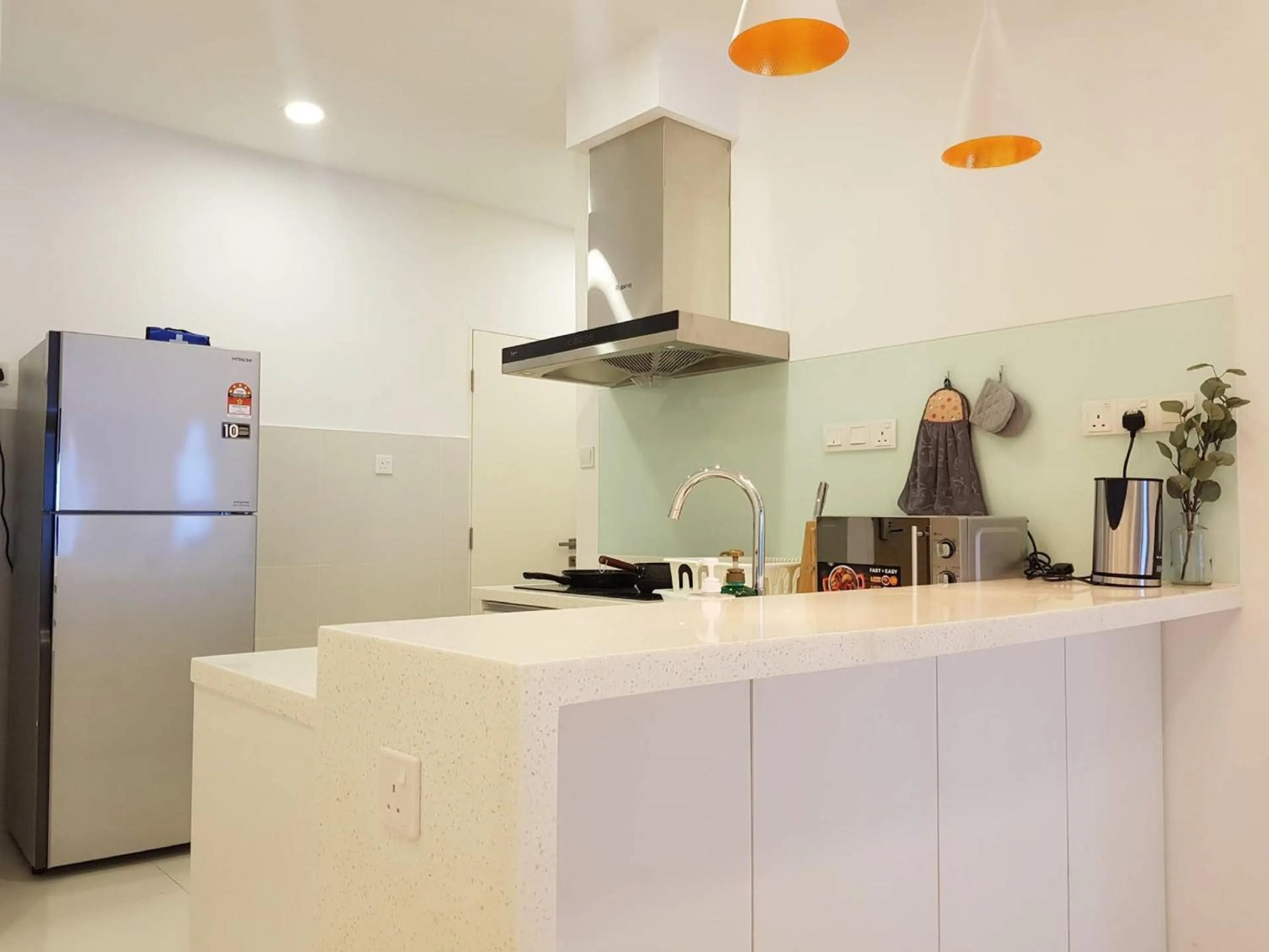Kitchen or kitchenette in Skypod Residence Puchong