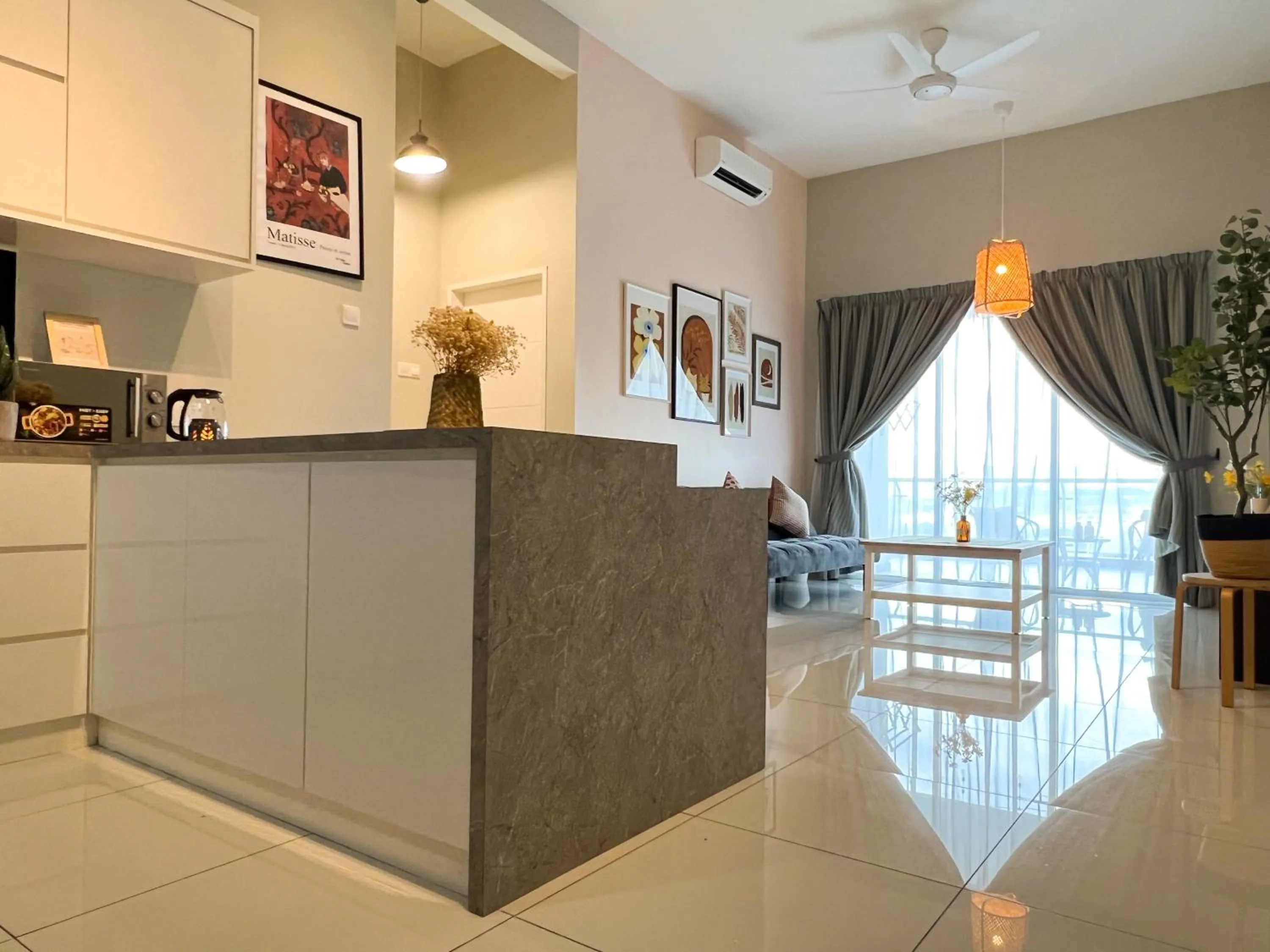 Living room in Skypod Residence Puchong