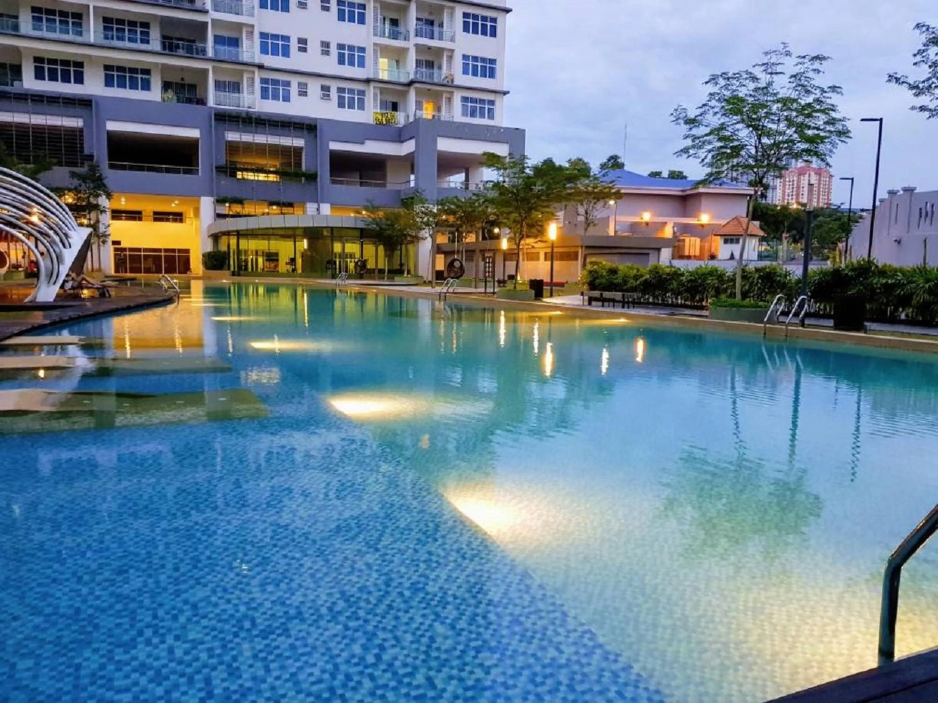 Swimming pool in Skypod Residence Puchong