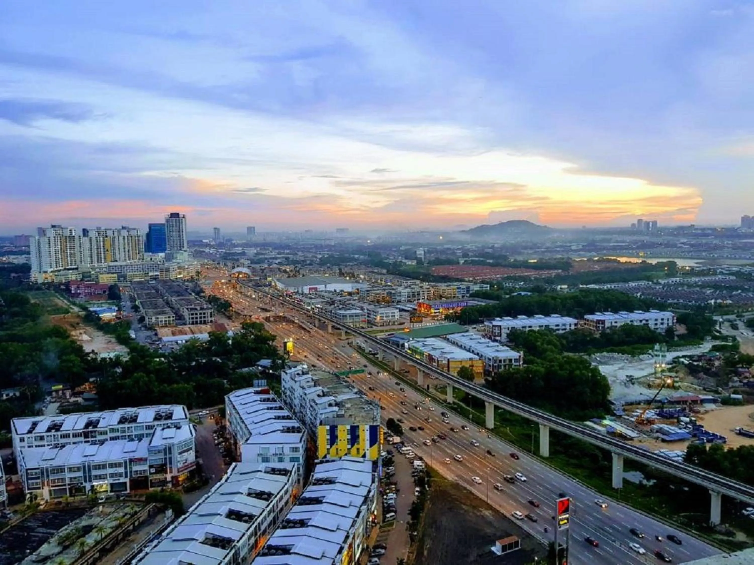 City view in Skypod Residence Puchong
