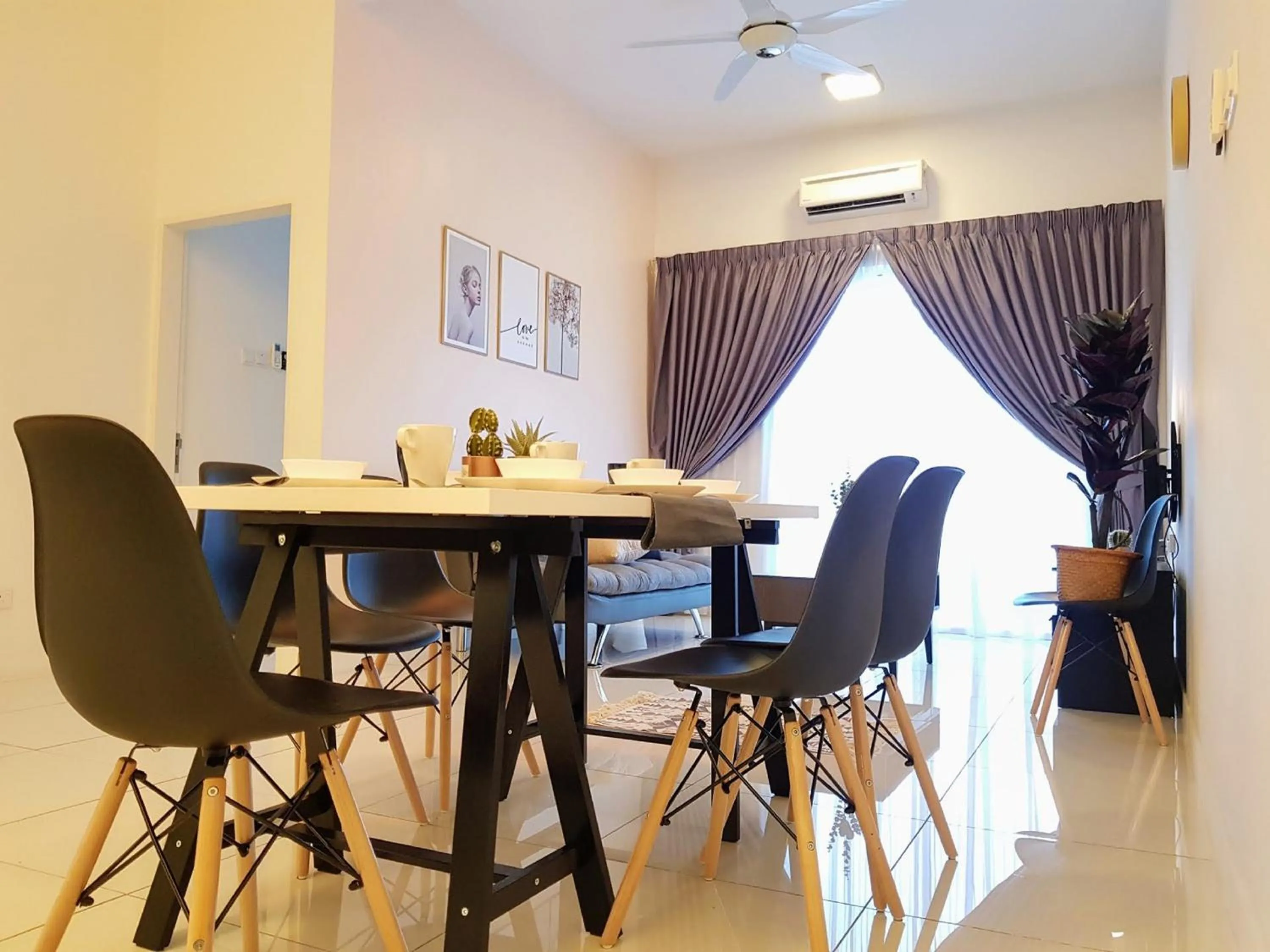 Dining area in Skypod Residence Puchong