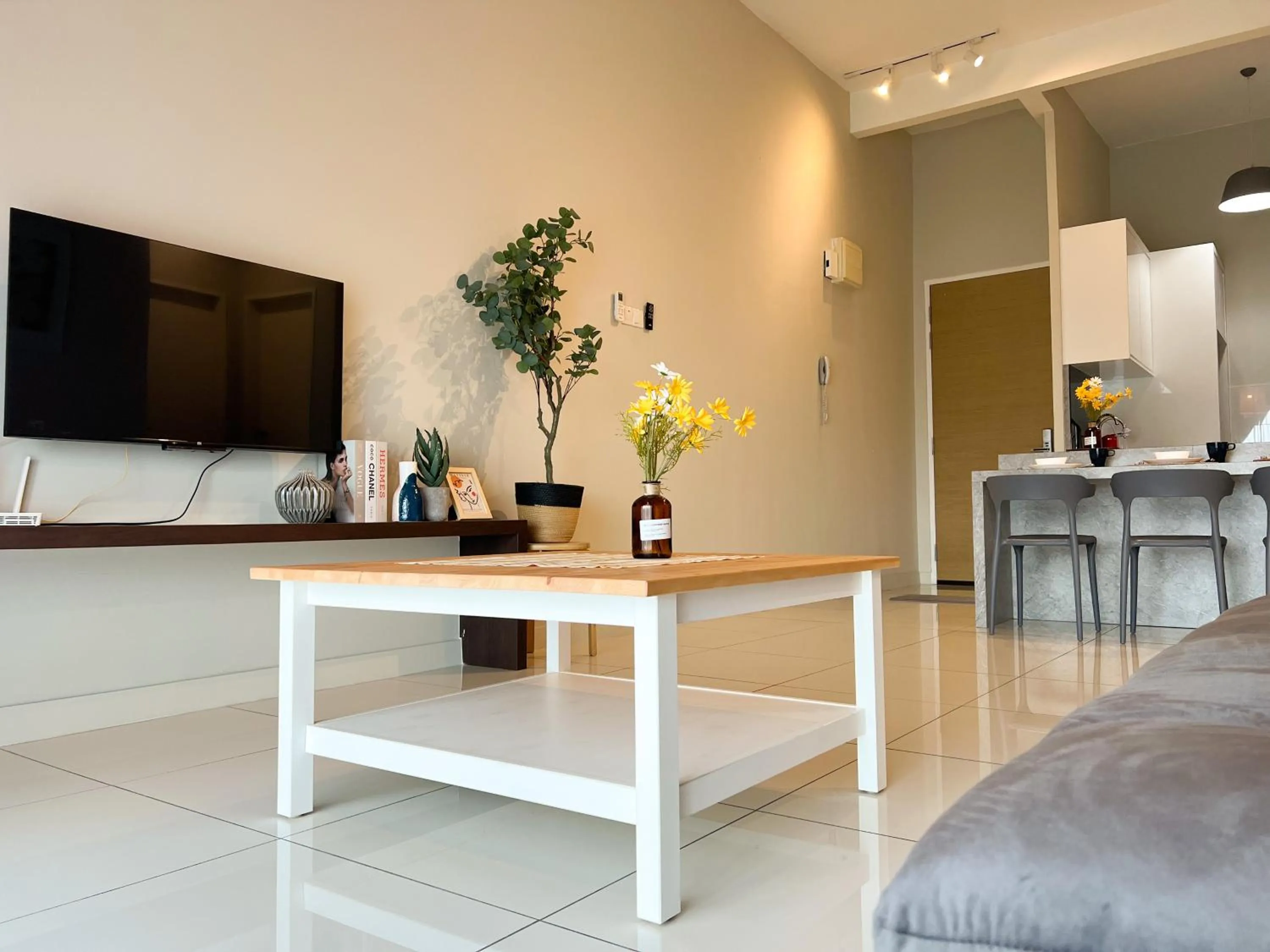 Living room in Skypod Residence Puchong